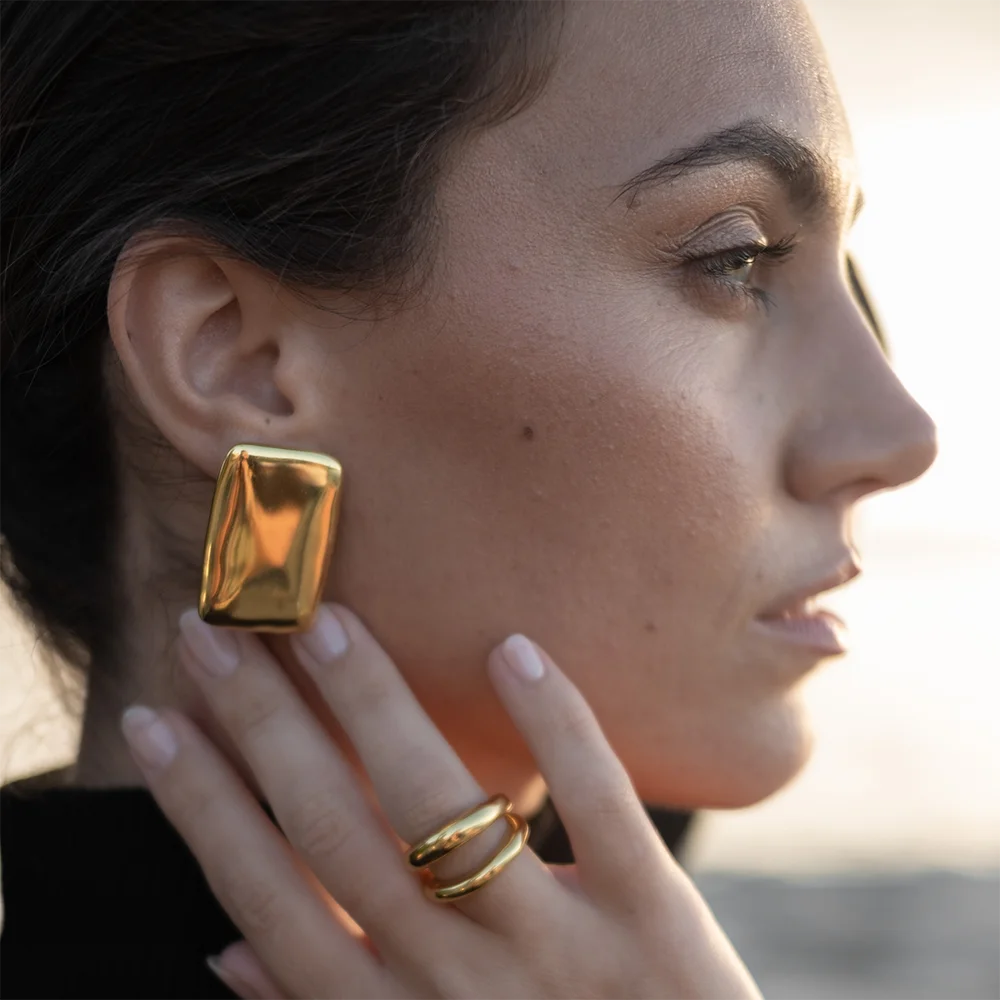 Triangle Statement Earrings Waterproof