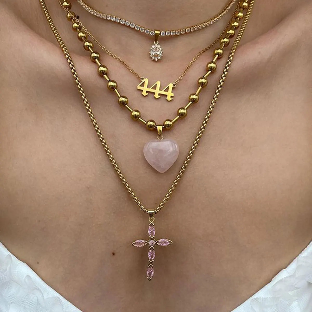 Gold Plated Heart Pendant Necklaces