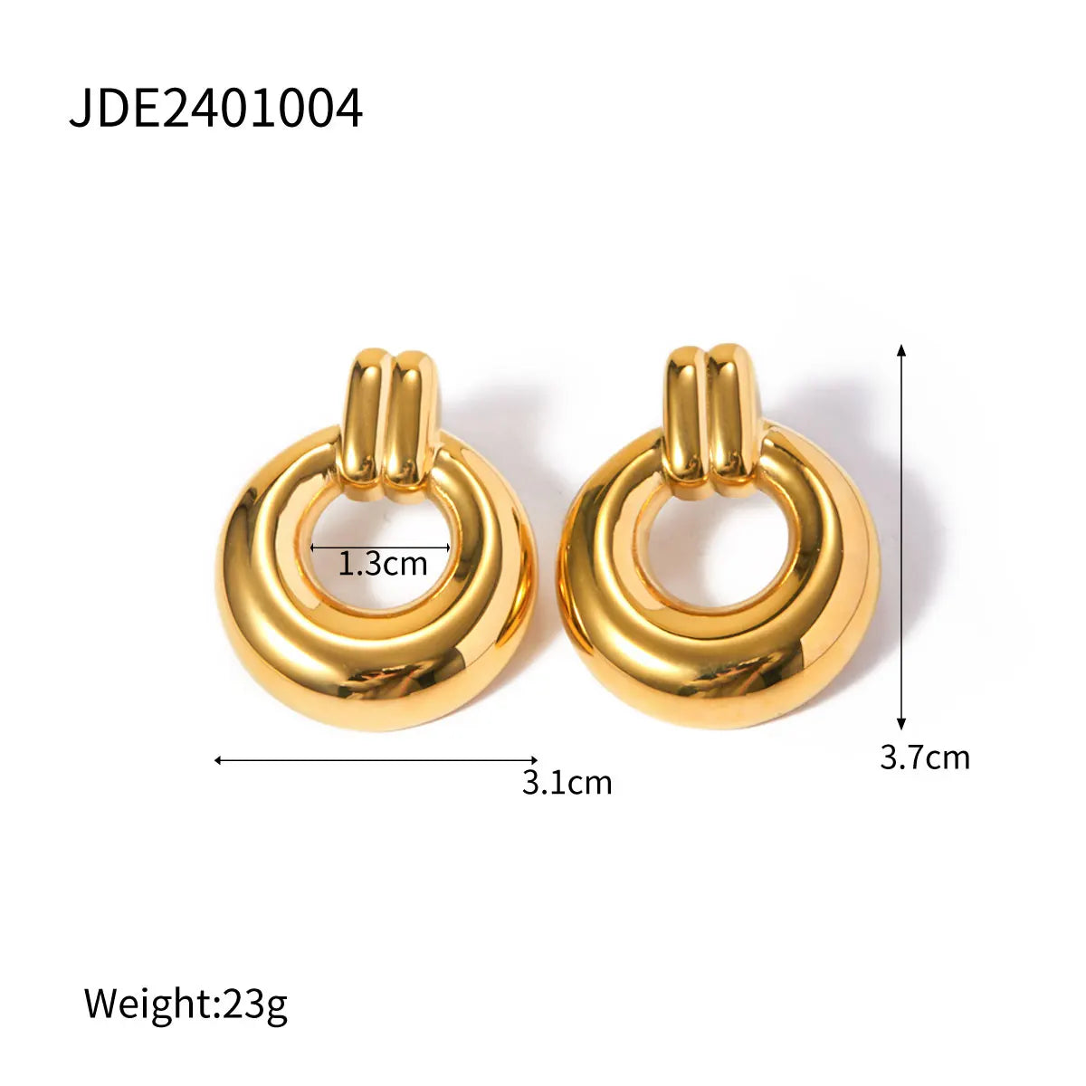 18K Gold Plated Geometric Unusual Earrings