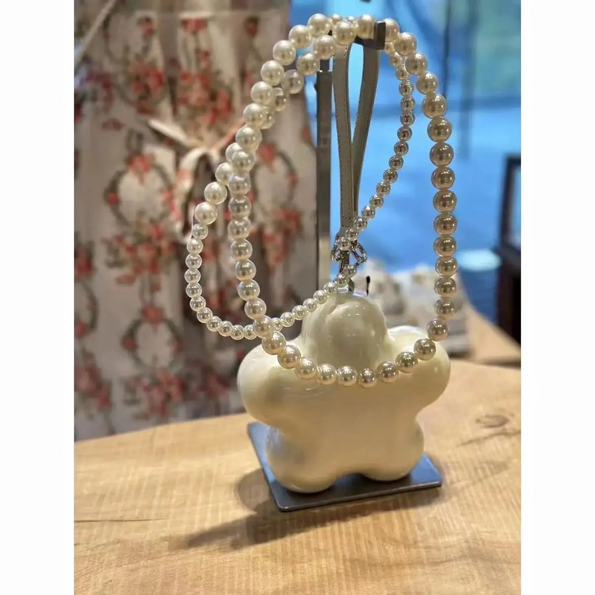 Star Shape Pearl Acrylic Bag Clutch Purse