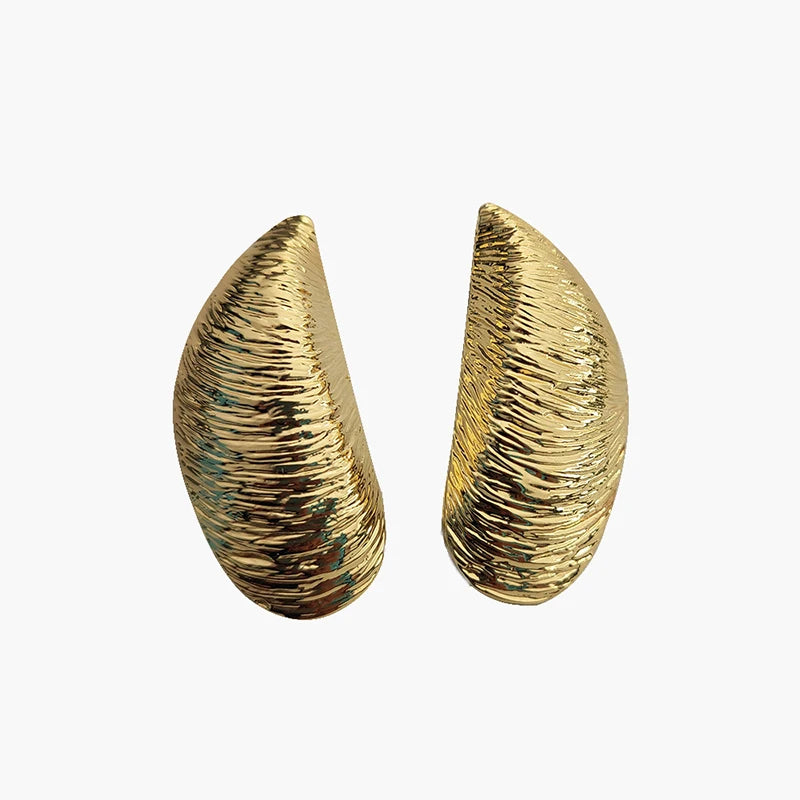 Statement Shell Stripe Earrings