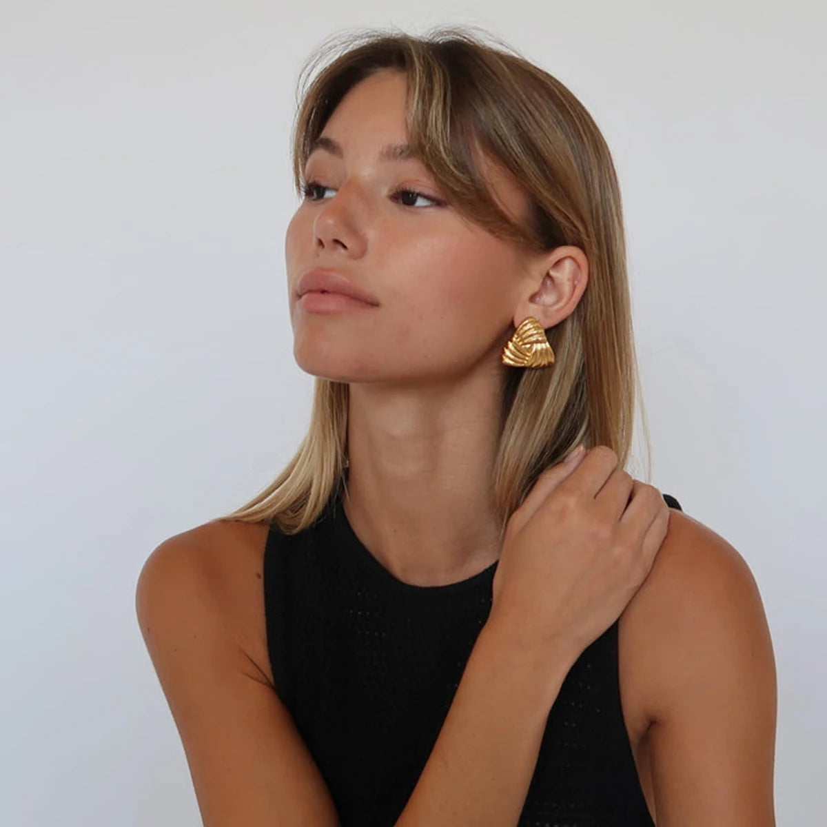 Triangle Statement Earrings Waterproof