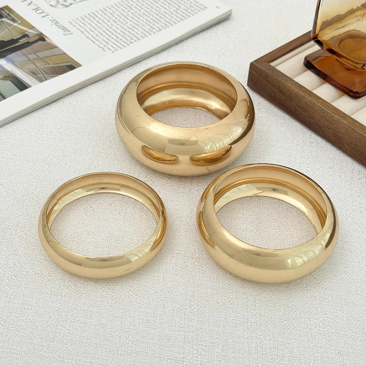 Statement Metal Wide Bangle. Bracelets