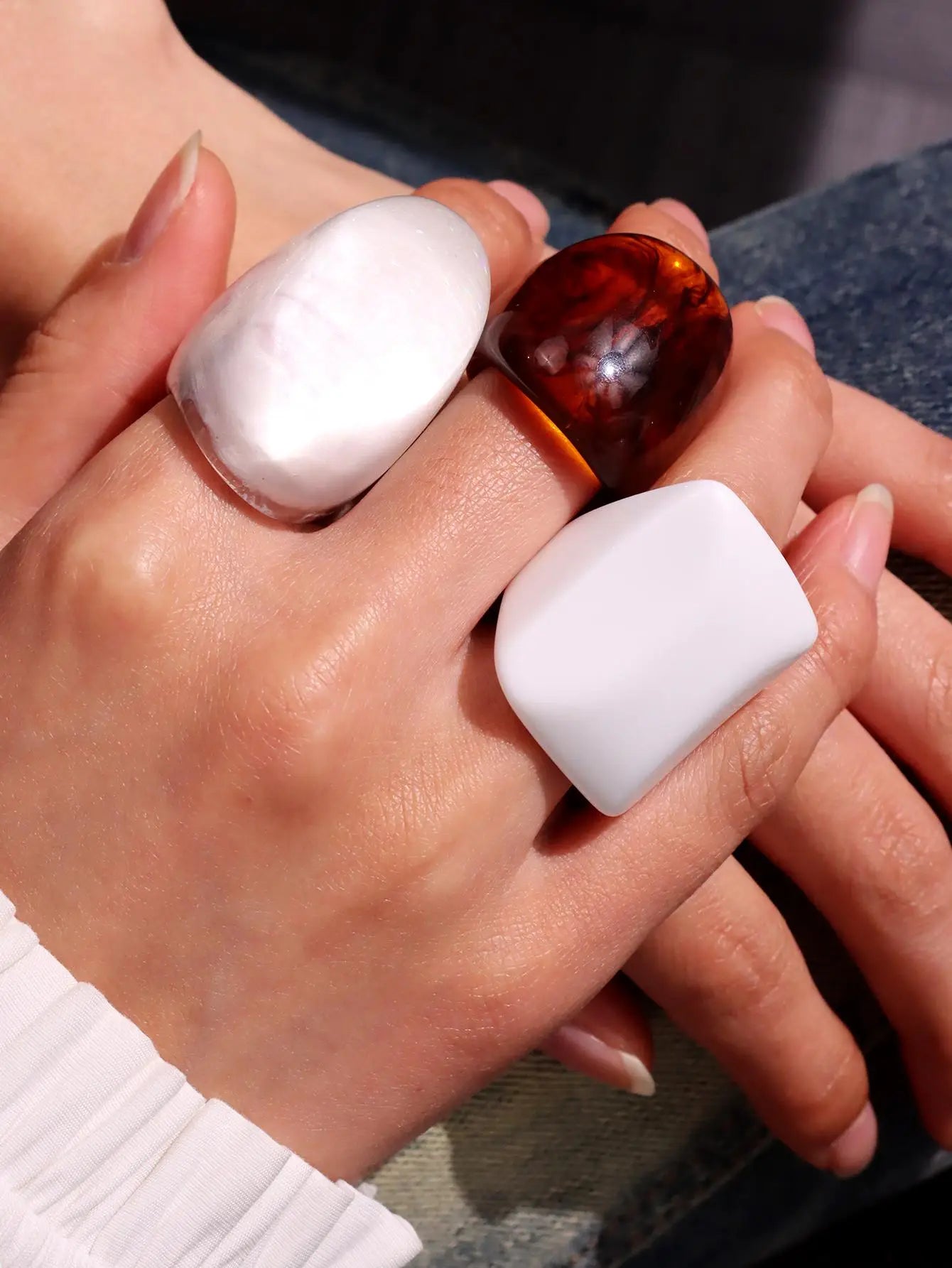 Resin Rings 3 Piece Set