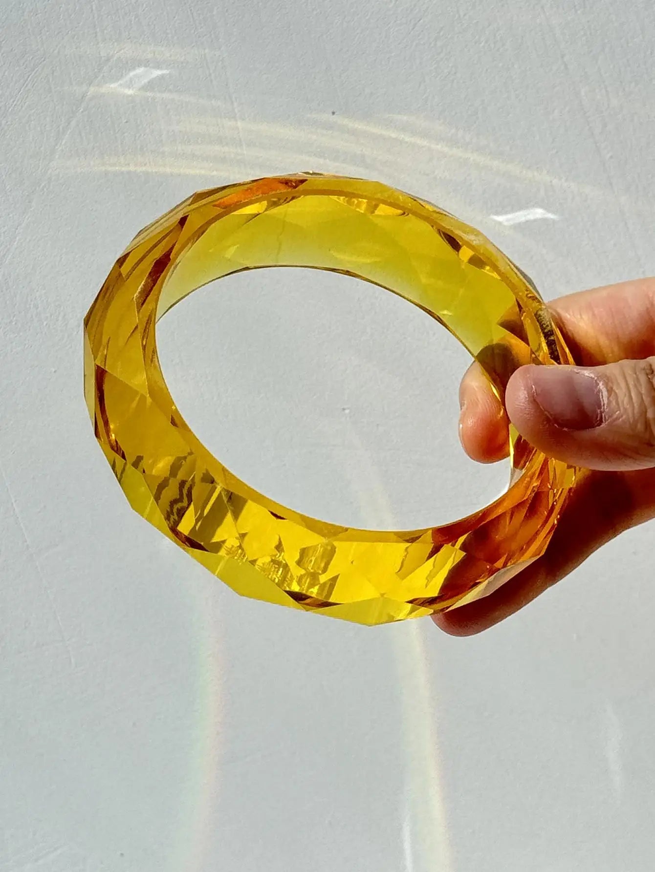 Resin Asymmetrical Wide Bracelets Bangles