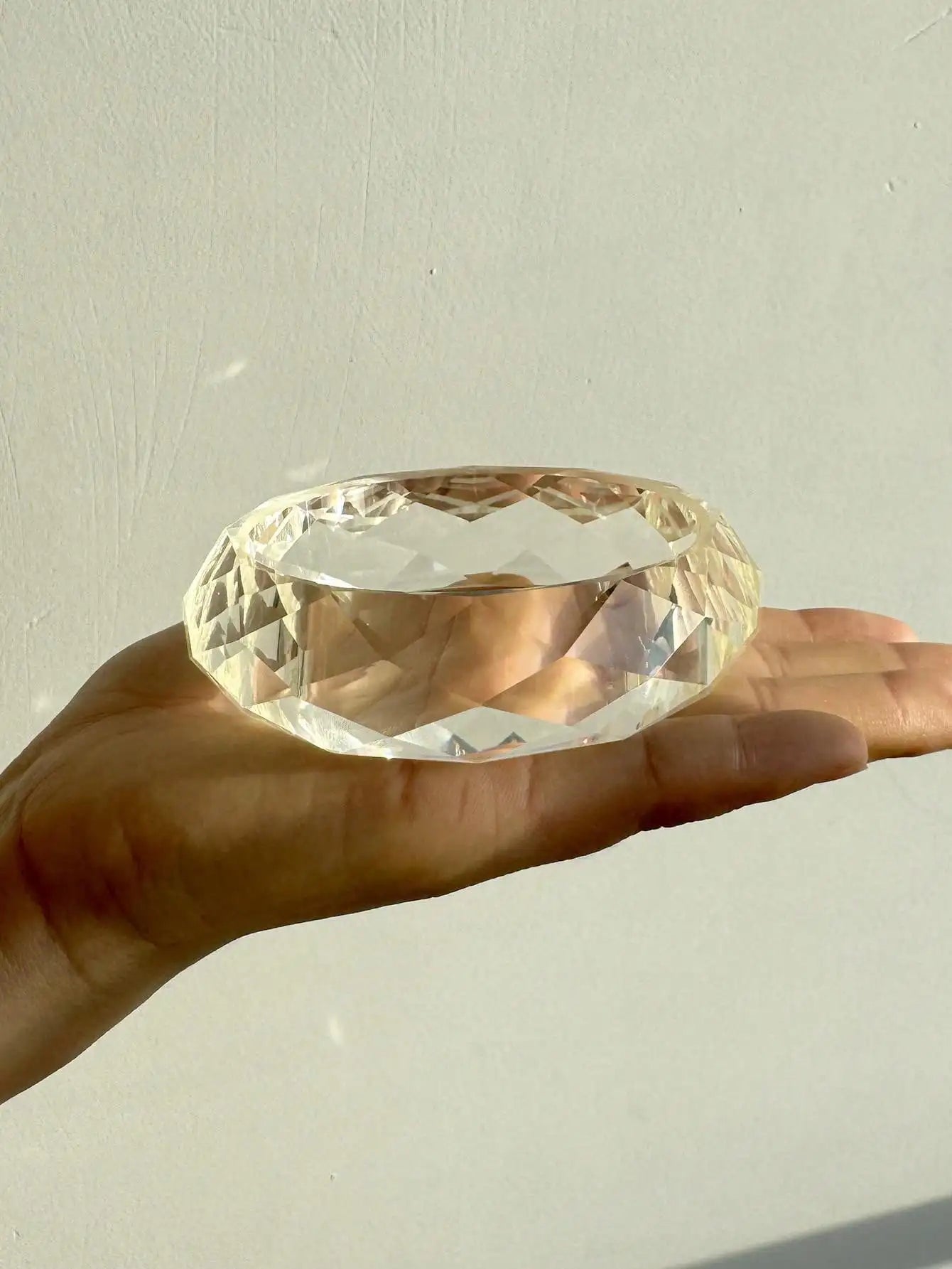 Resin Asymmetrical Wide Bracelets Bangles