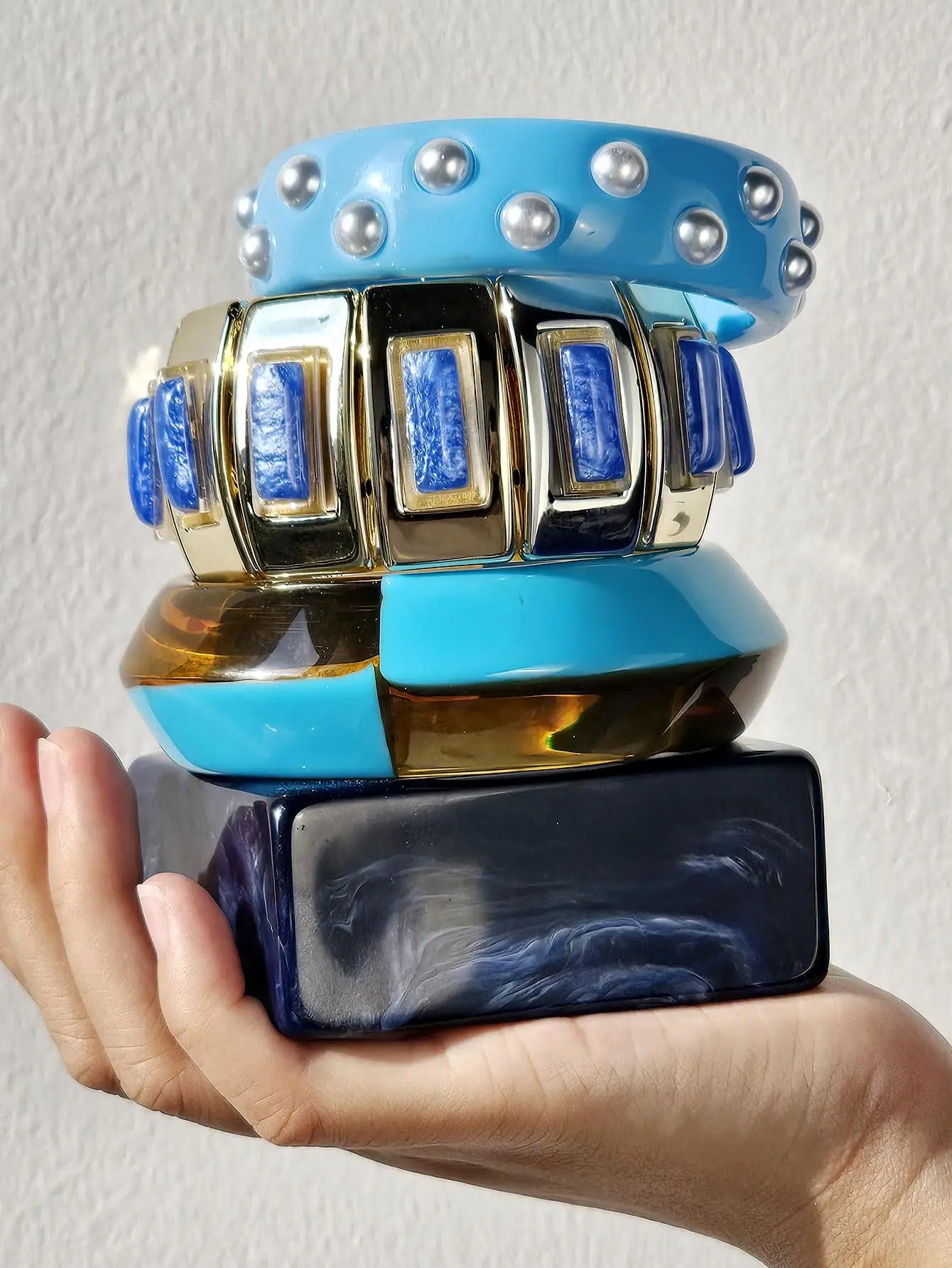 Geometric Statement Chunky Resin Bracelets