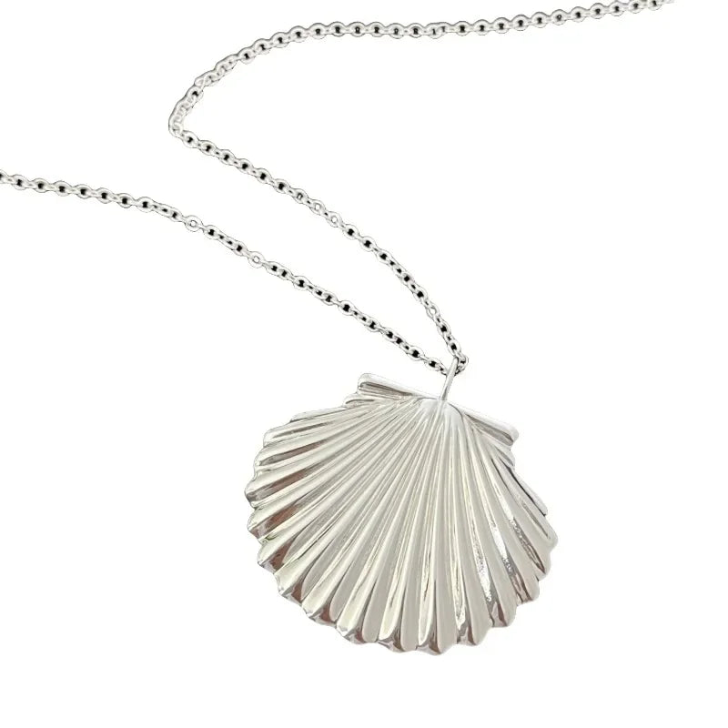 Long Shell Pendant Necklace