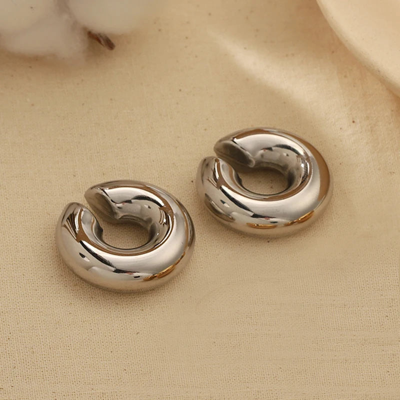 18K Gold Plated Chunky Ear Cuffs