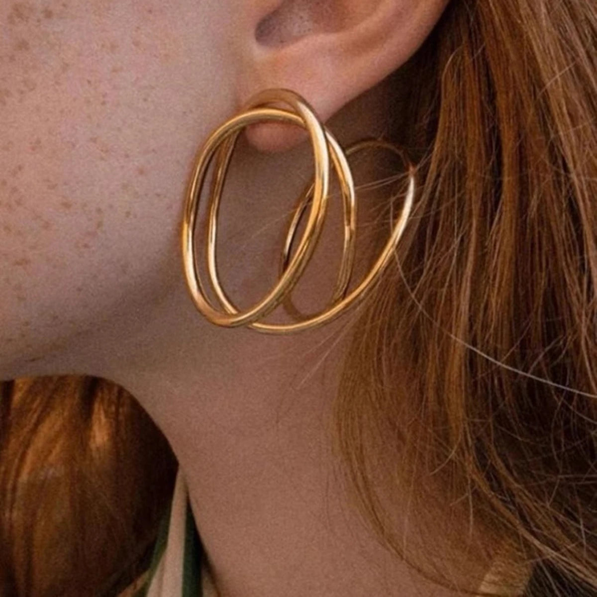 Circles Geometric Lines Earrings