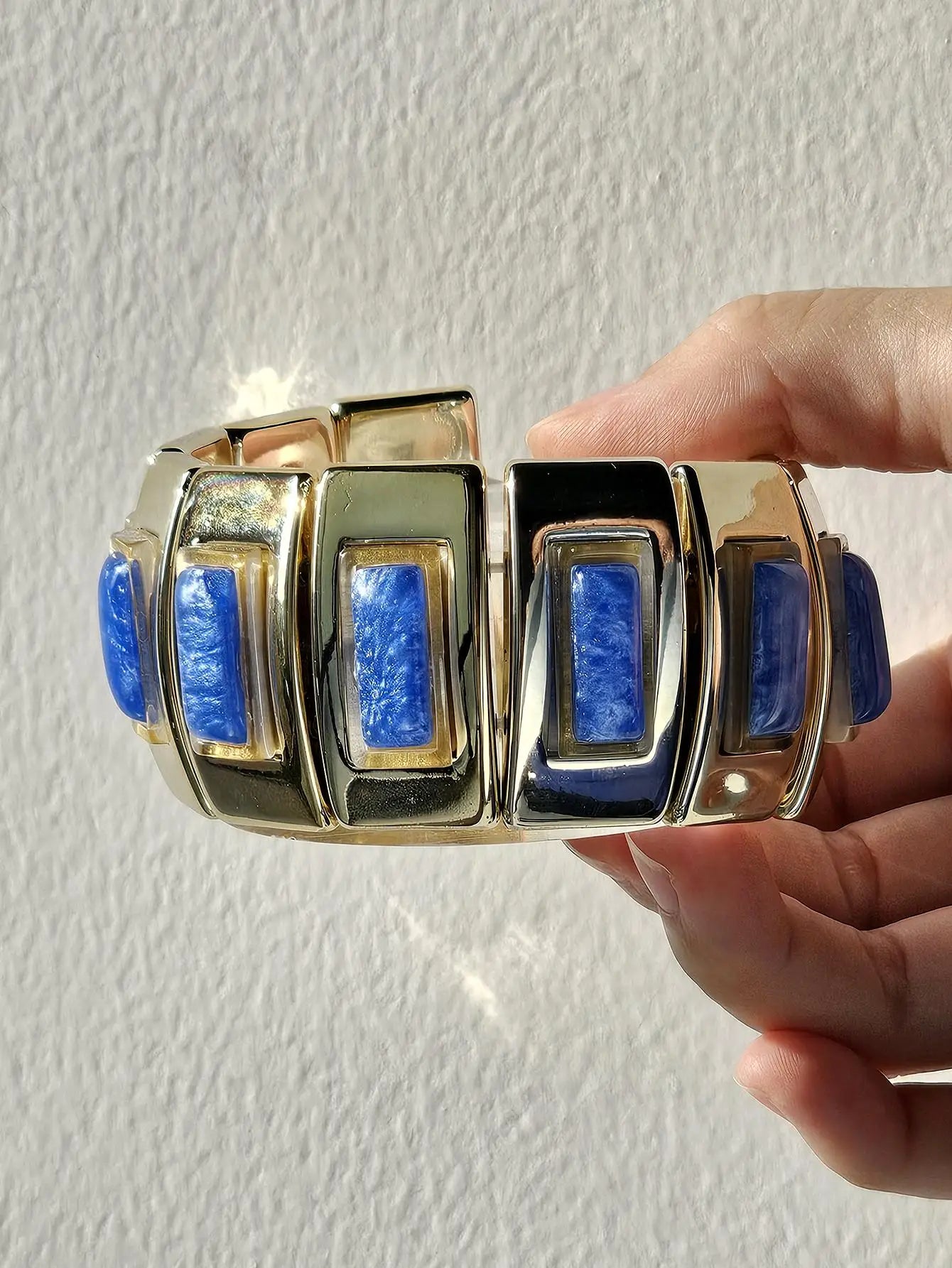 Geometric Statement Chunky Resin Bracelets