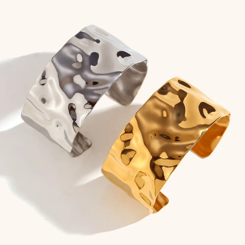 Statement Cuff Gold Plated Bangle Bracelets