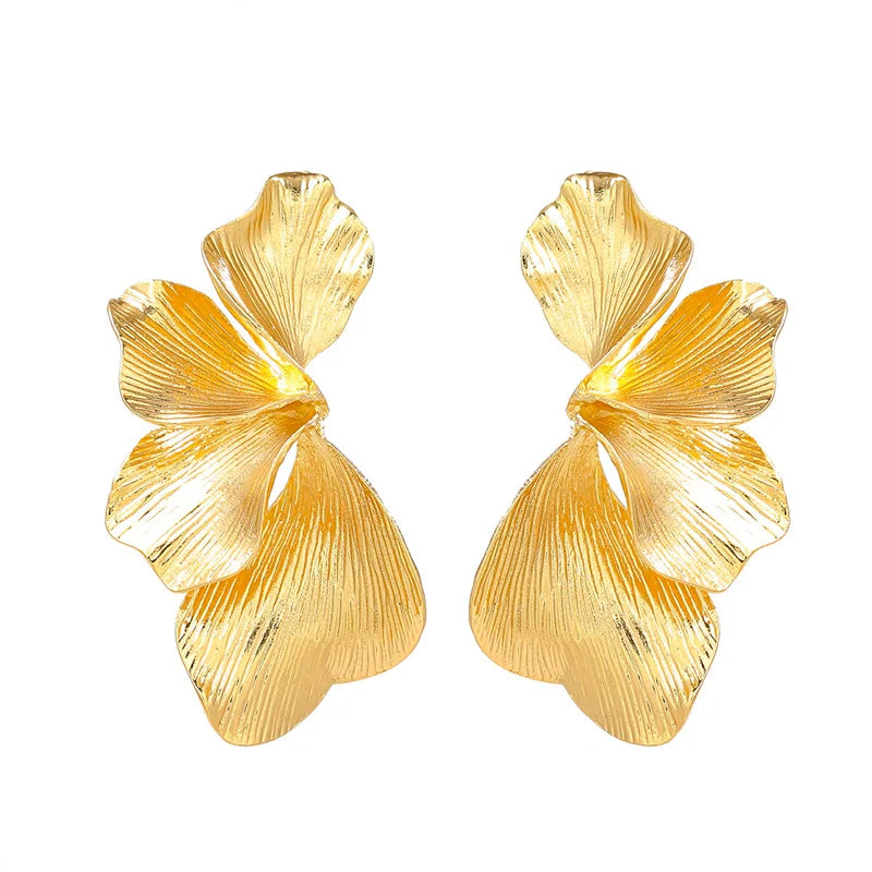 Surrealist Petal Flower Earrings