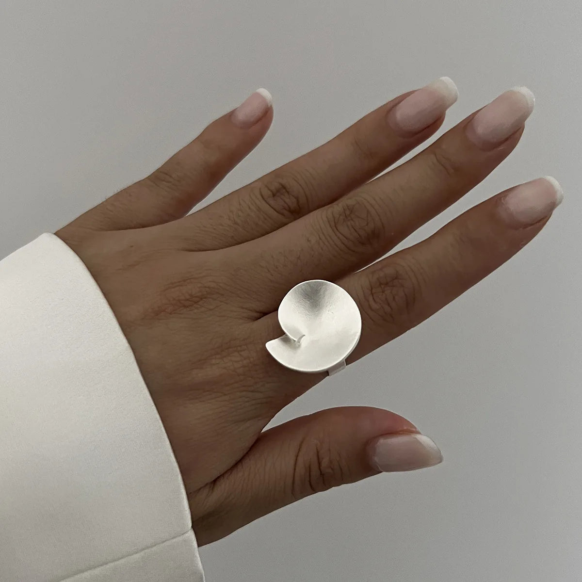 Statement Chunky Geometric Wide Open Adjustable Rings