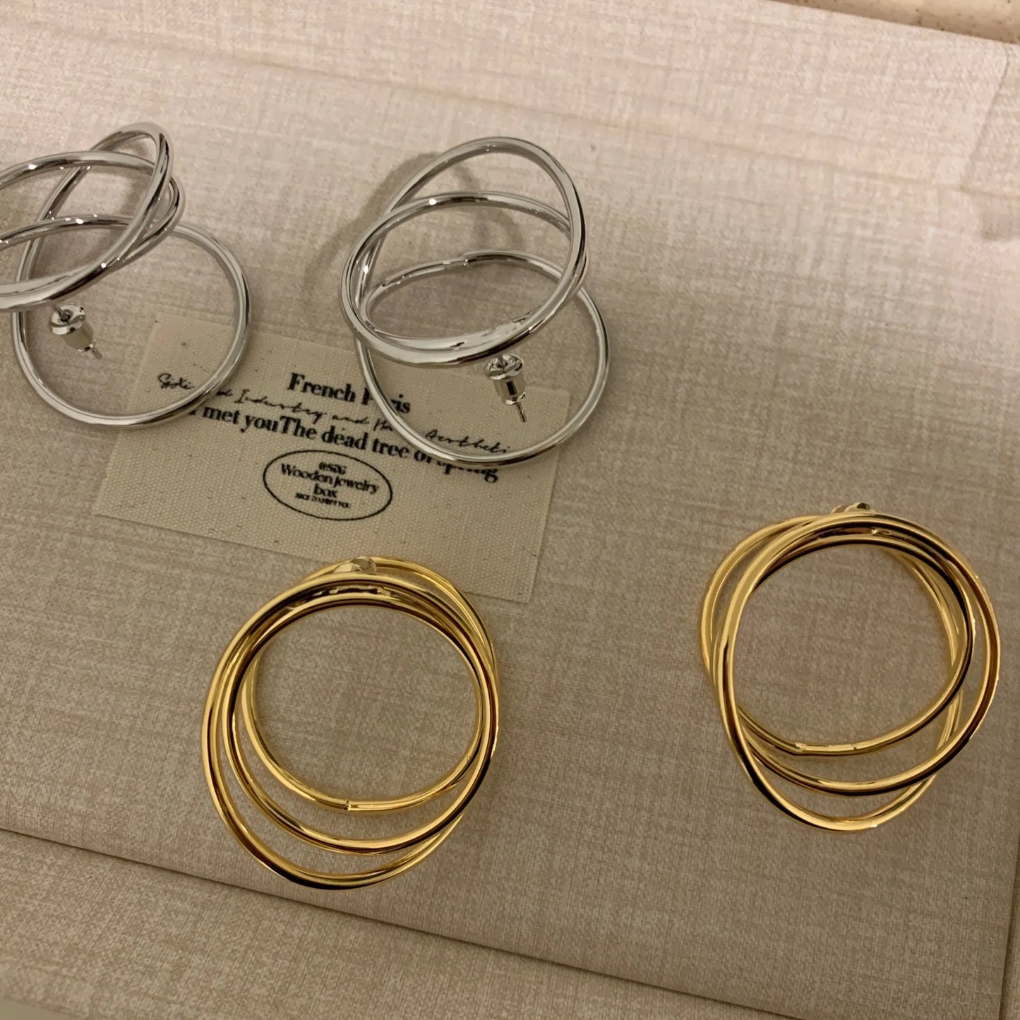 Circles Geometric Lines Earrings