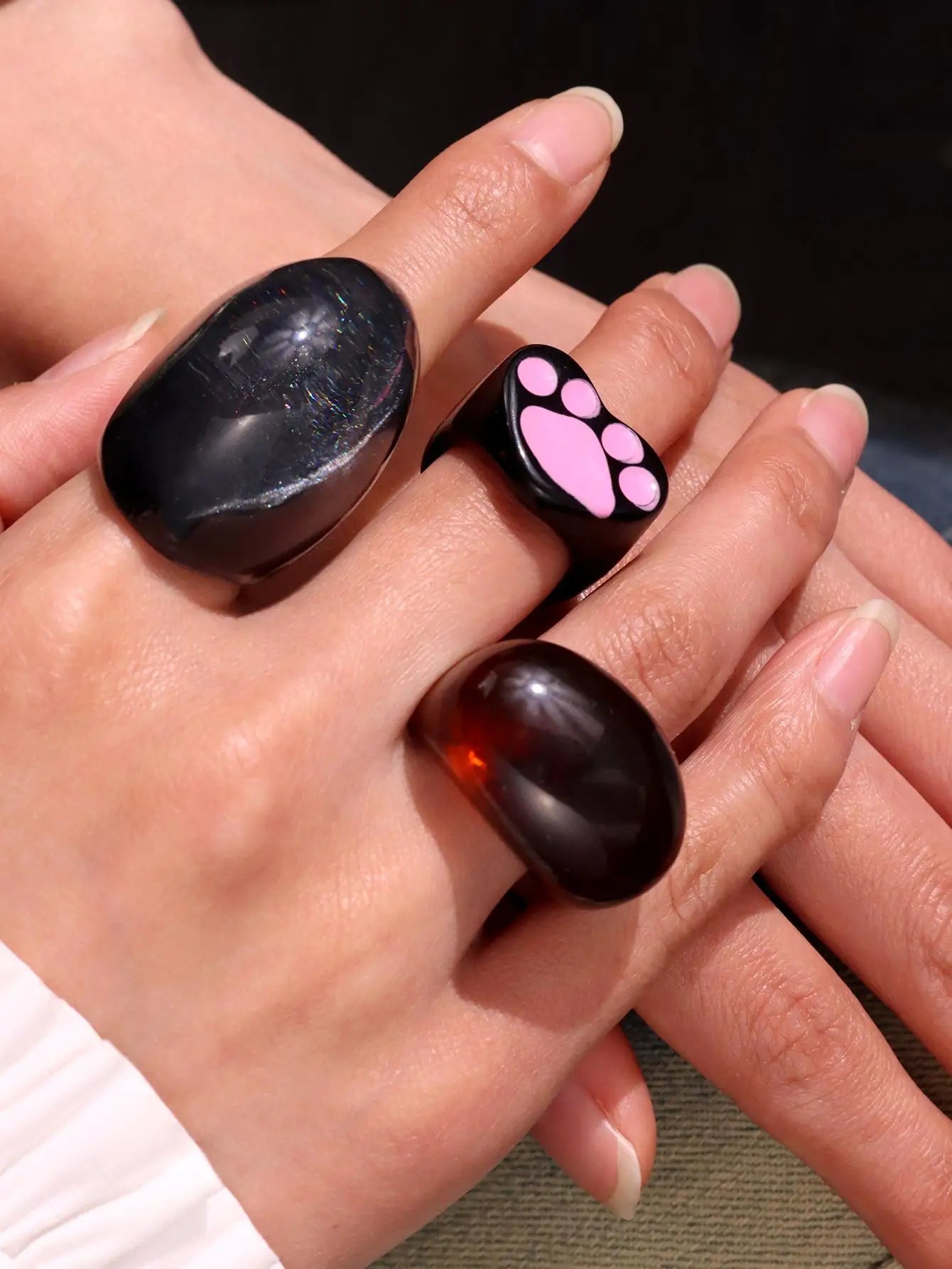 Resin Rings 3 Piece Set