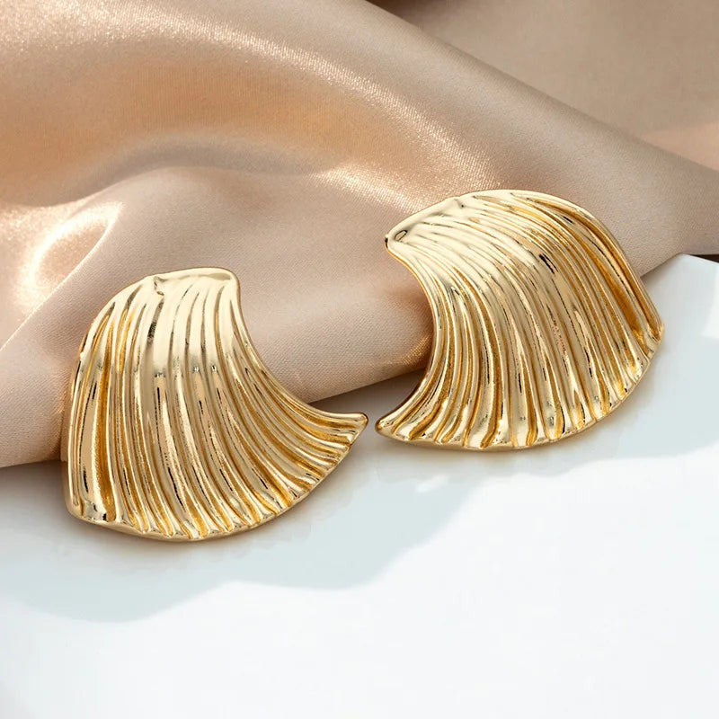 Statement Wave Chunky Earrings