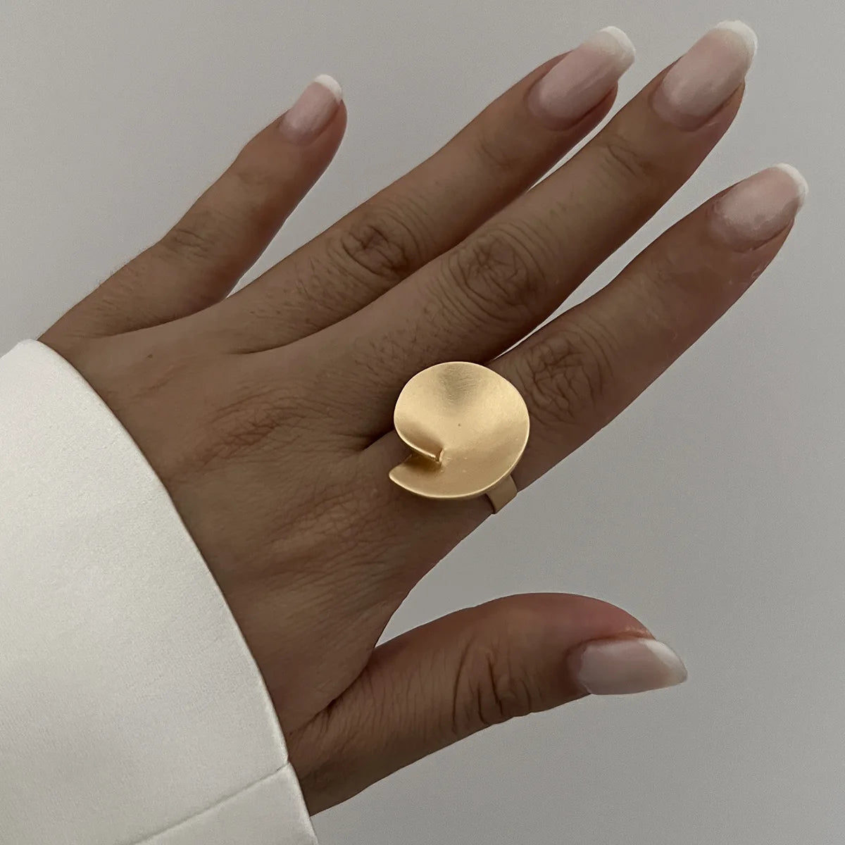 Statement Chunky Geometric Wide Open Adjustable Rings