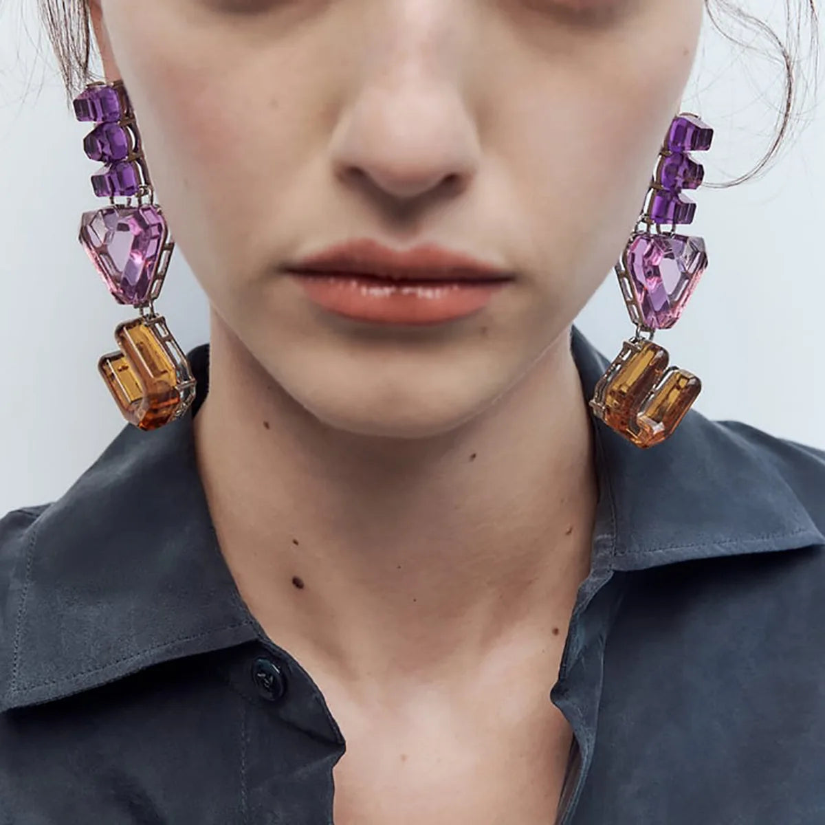 Statement Rhinestone Crystal Earrings