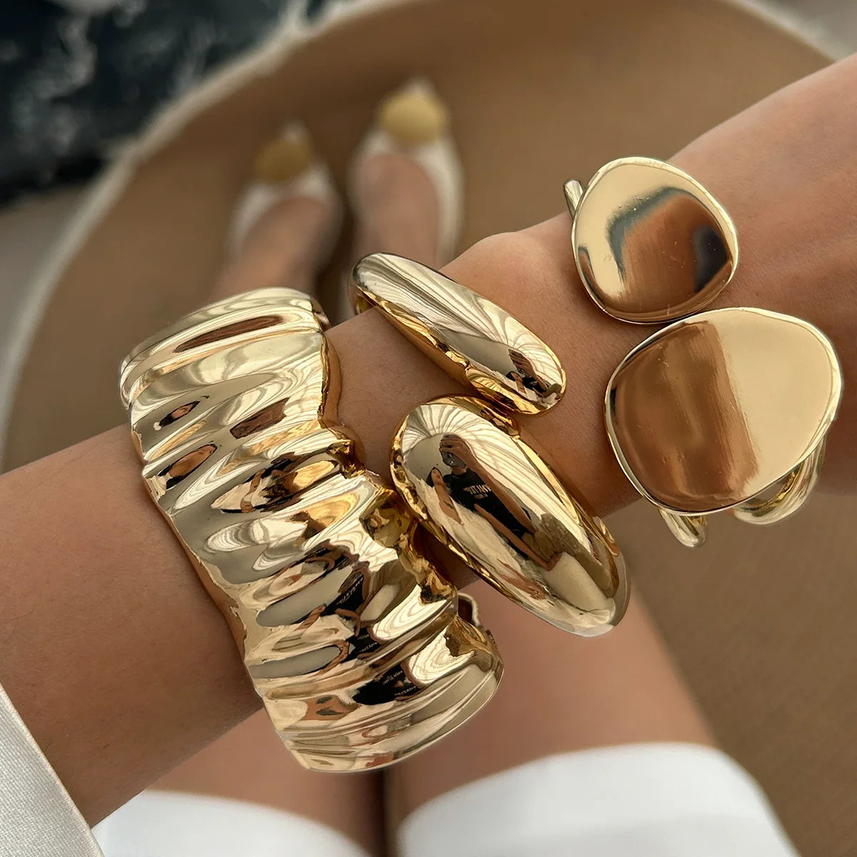 Statement Chunky Bangle Bracelets