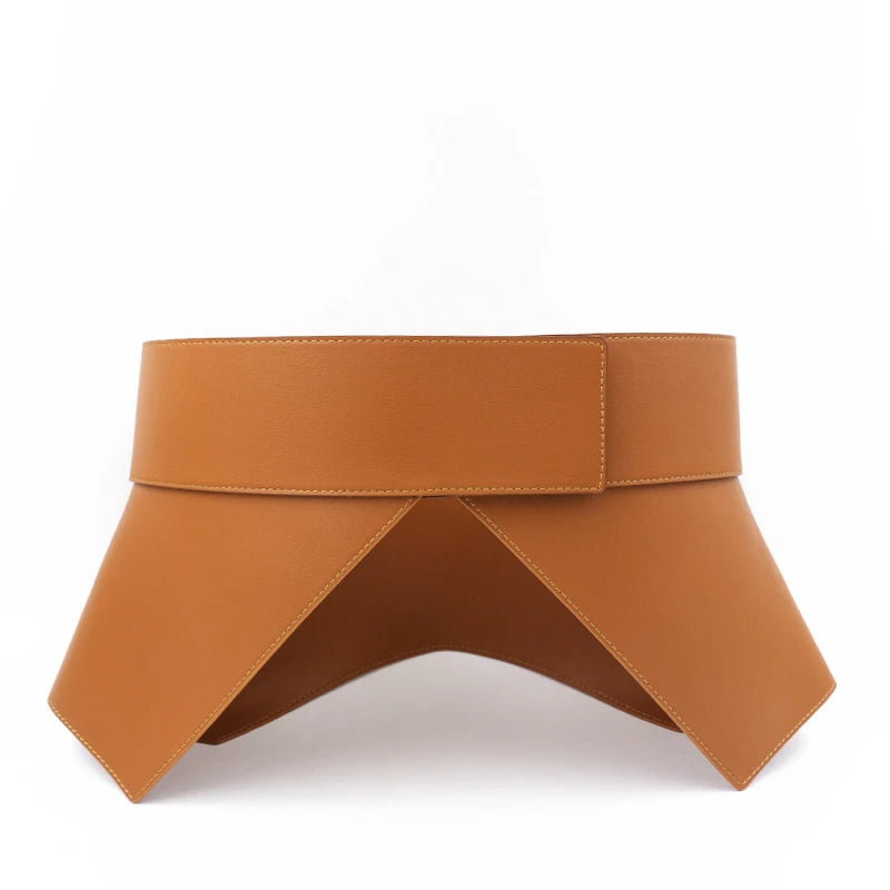 Geometric Peplum Wide Belt