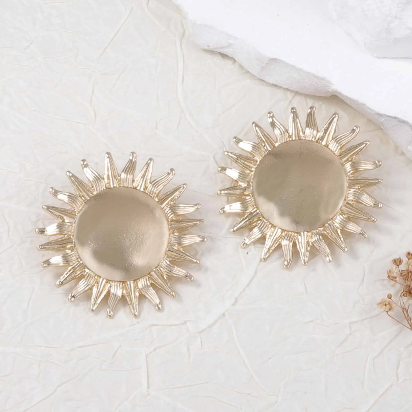 Sunflower Surrealist Stud Earrings