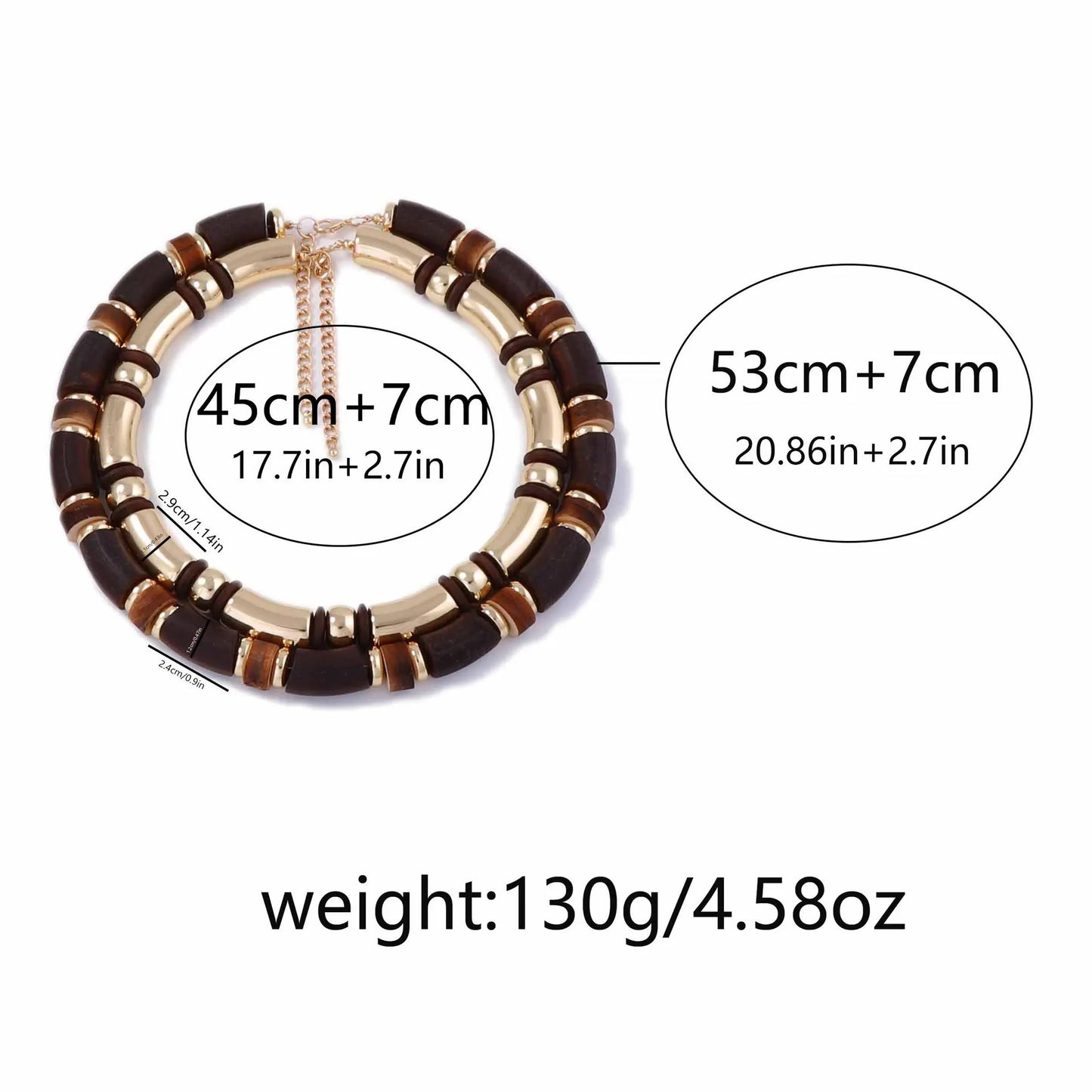 Wood Beaded Bracelet & Necklace Sets
