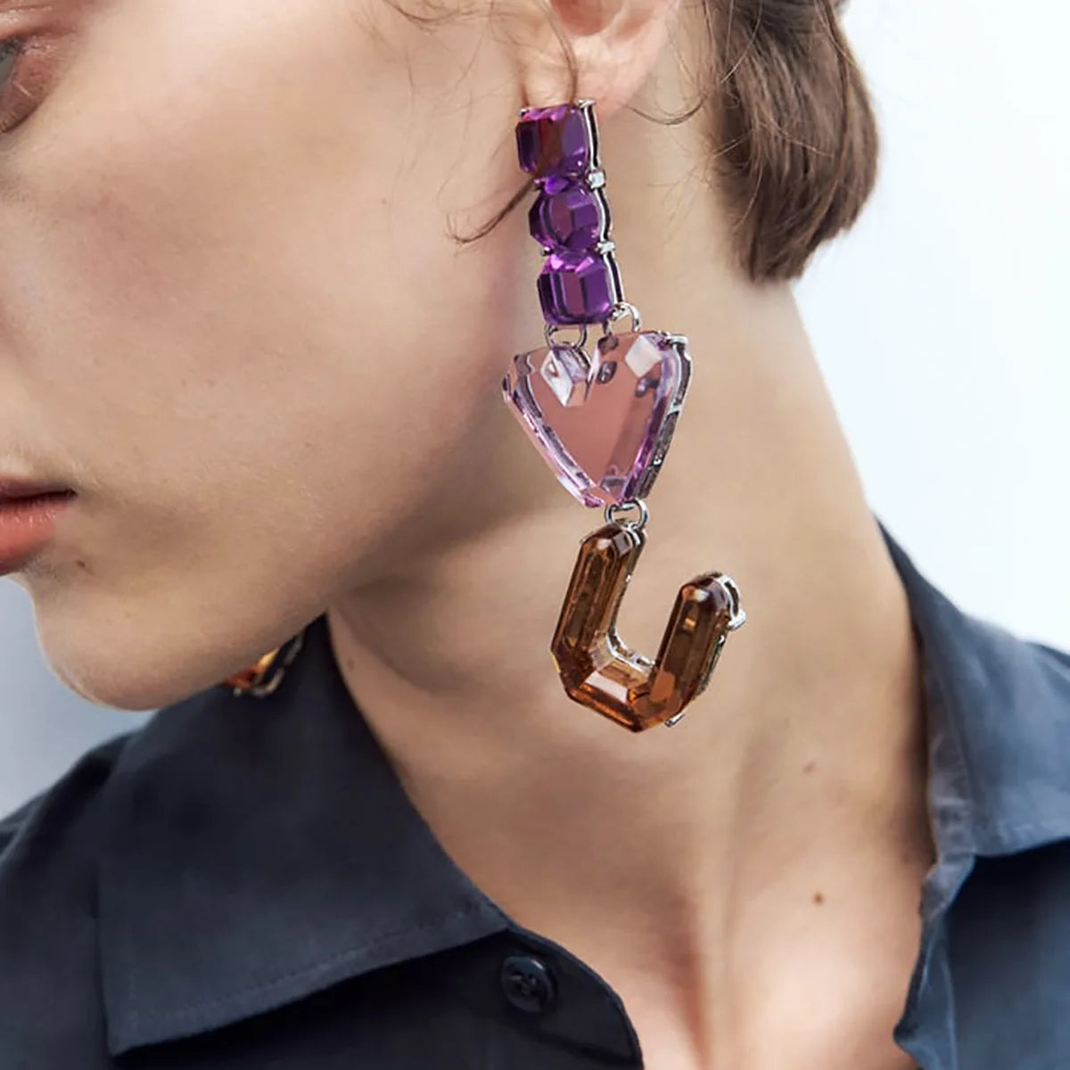 Statement Rhinestone Crystal Earrings