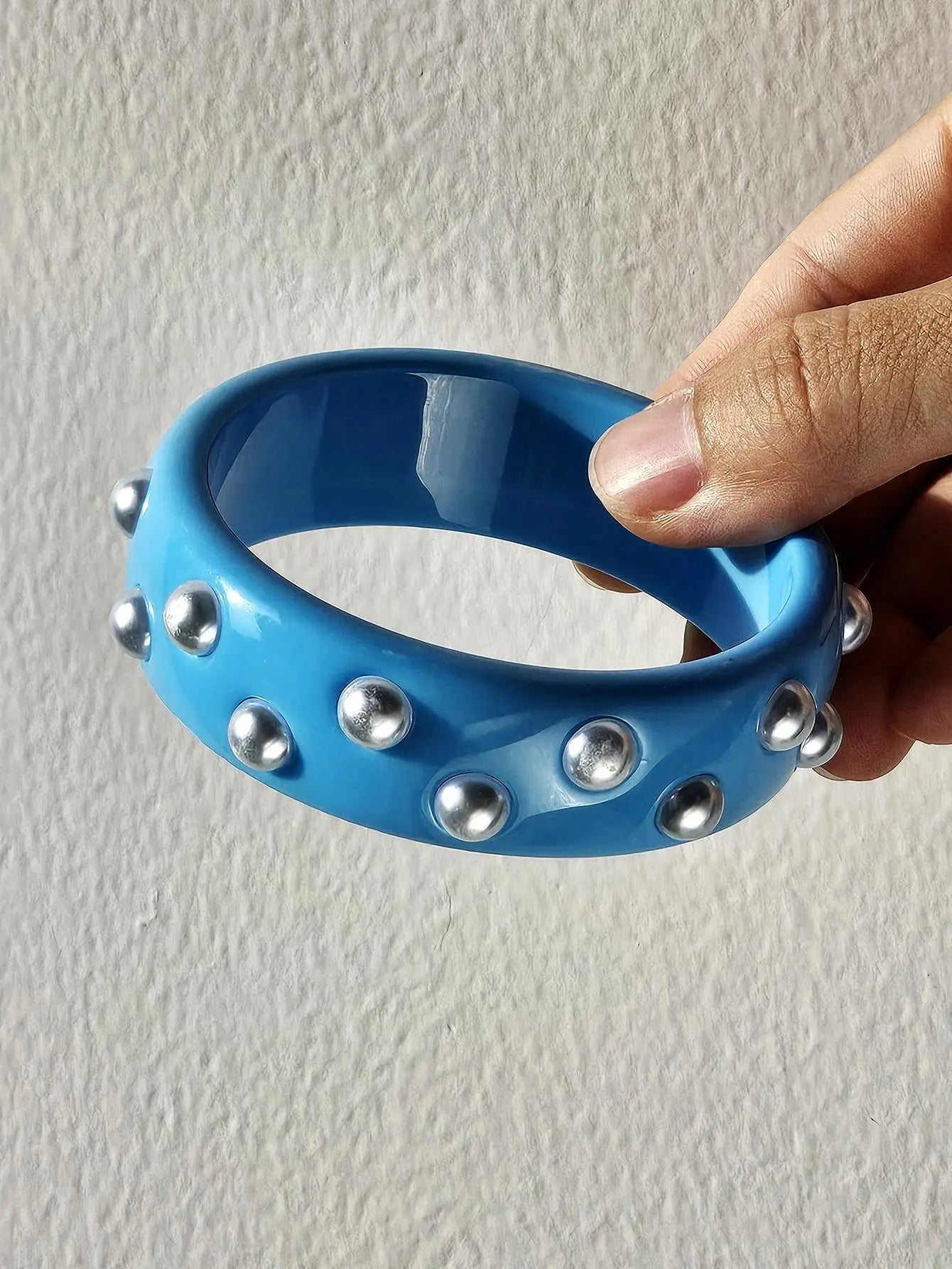 Geometric Statement Chunky Resin Bracelets