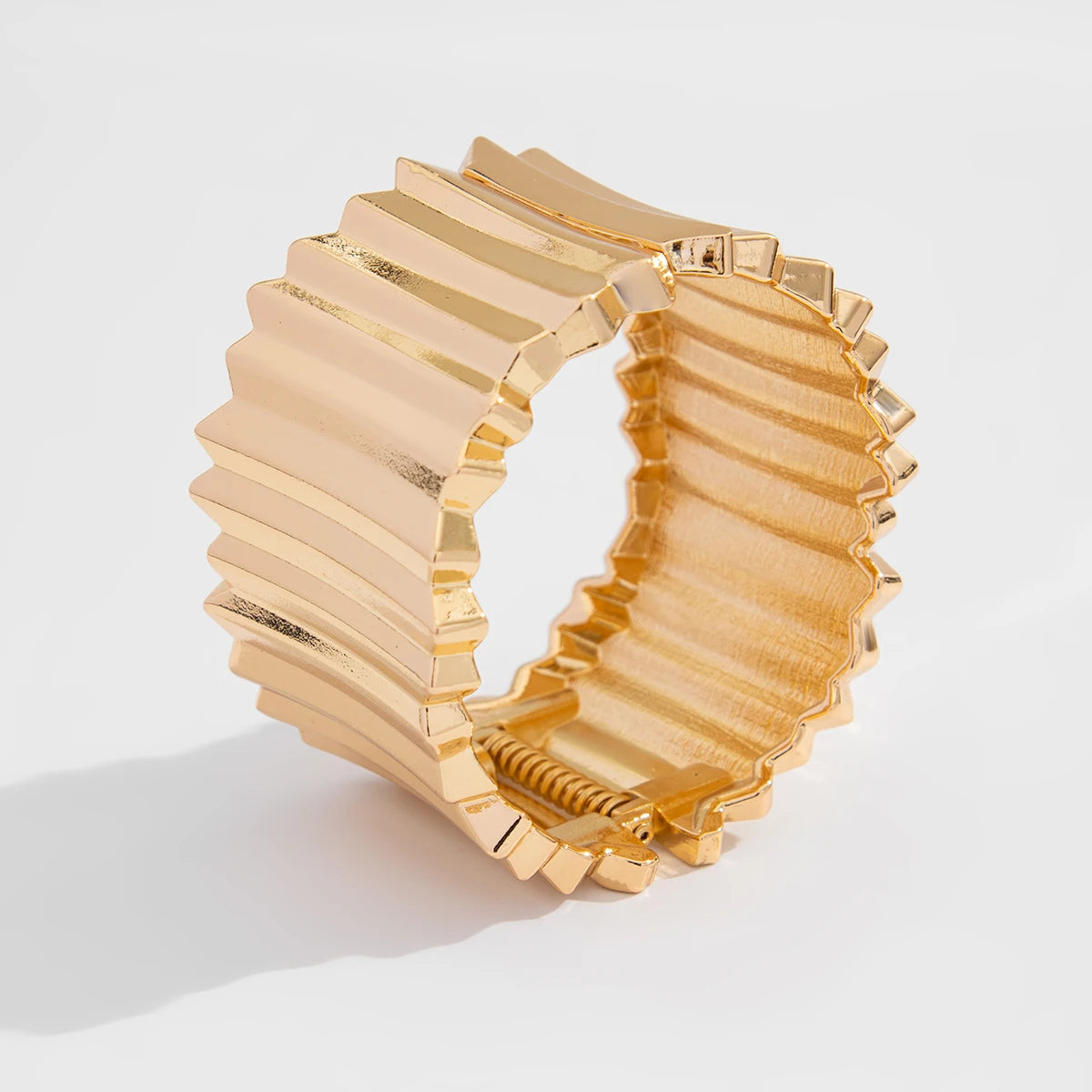 Chunky Wavy Bangle Bracelets