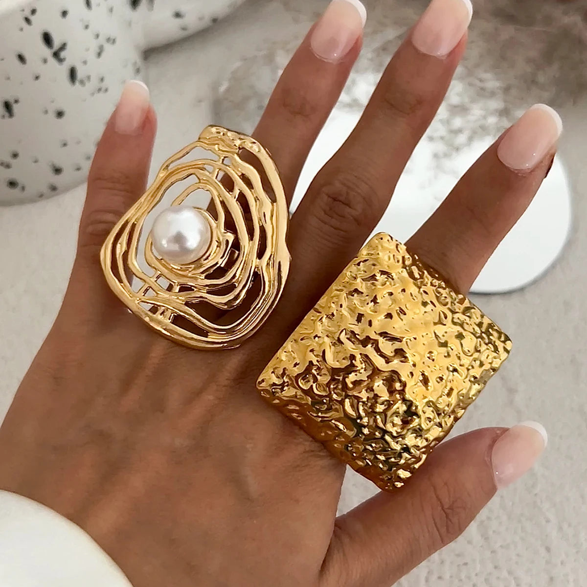 Statement Chunky Surrealist Rings