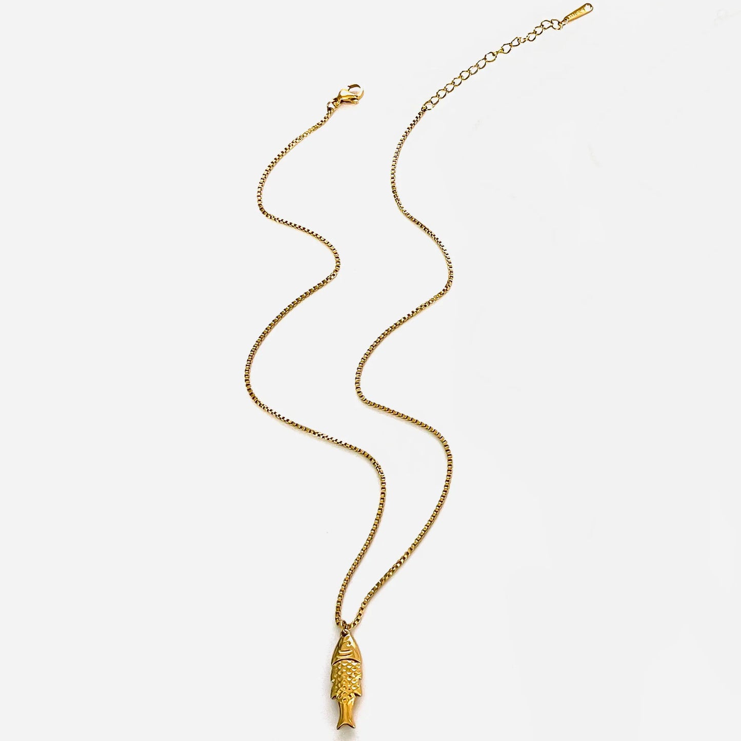 Sardine Fish Pendant Necklace