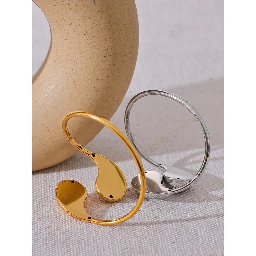 18K Gold Plated Water Drop Bracelet Bangle