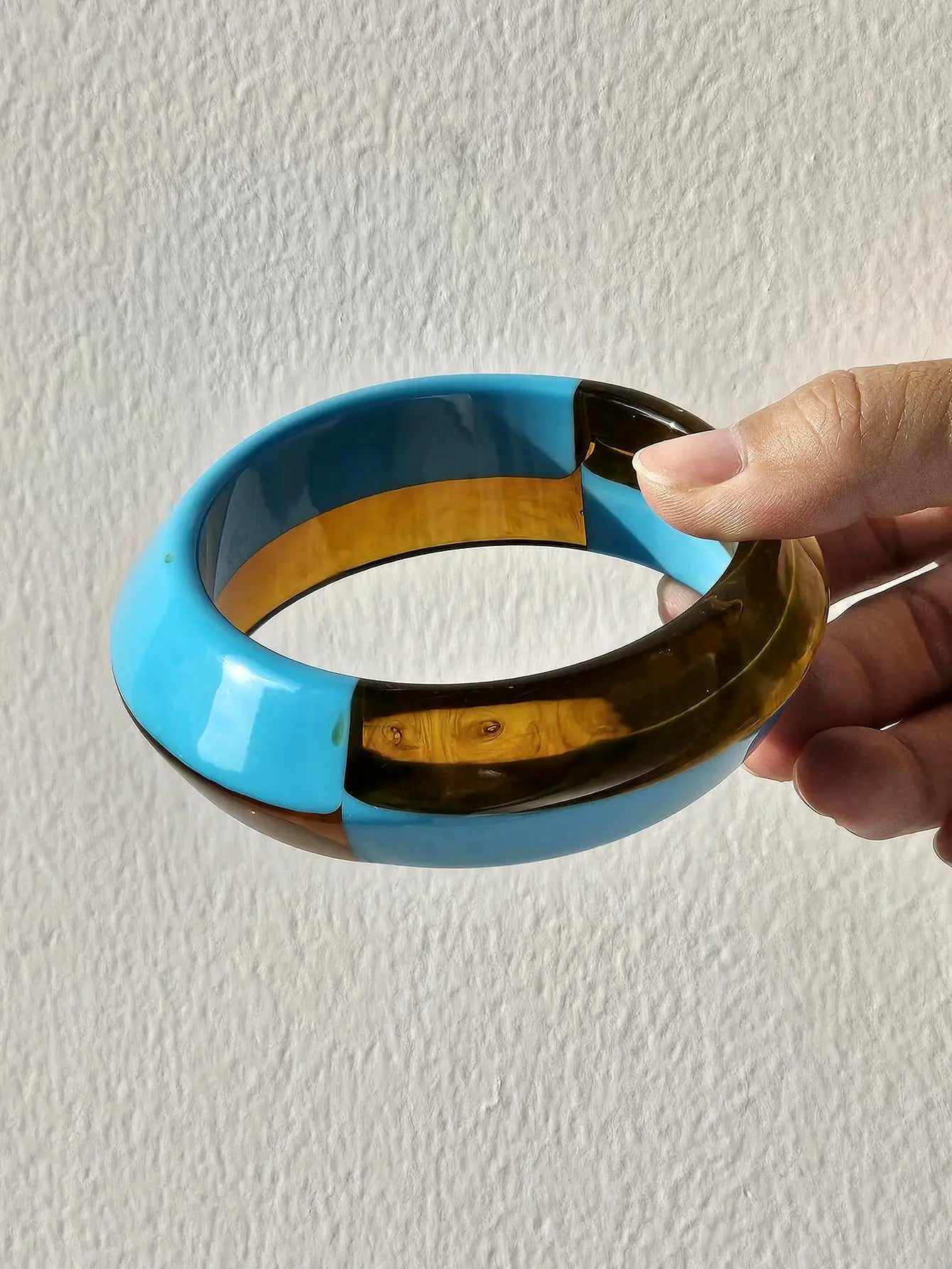 Geometric Statement Chunky Resin Bracelets