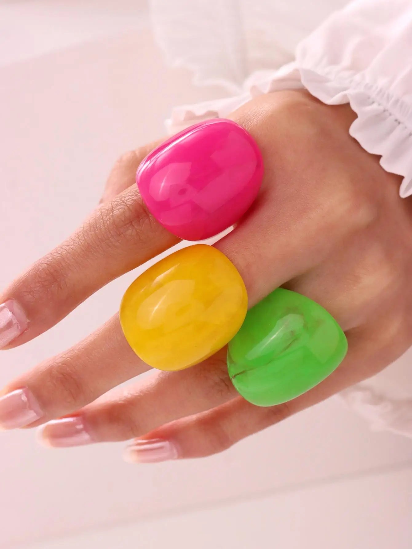 Resin Rings 3 Piece Set
