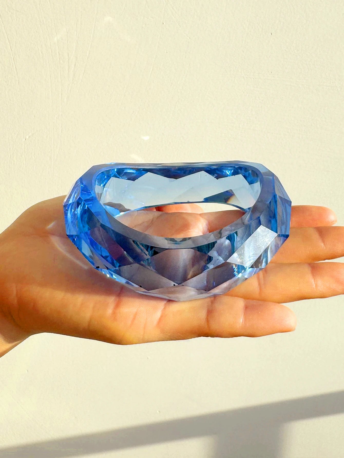 Resin Asymmetrical Wide Bracelets Bangles
