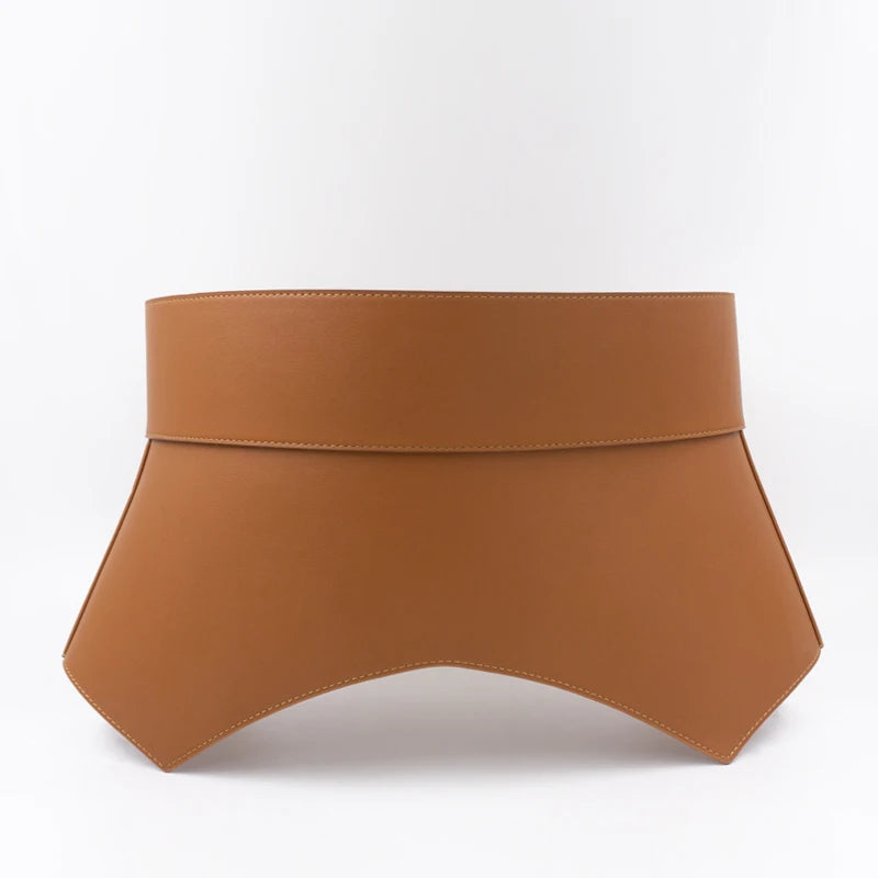 Geometric Peplum Wide Belt