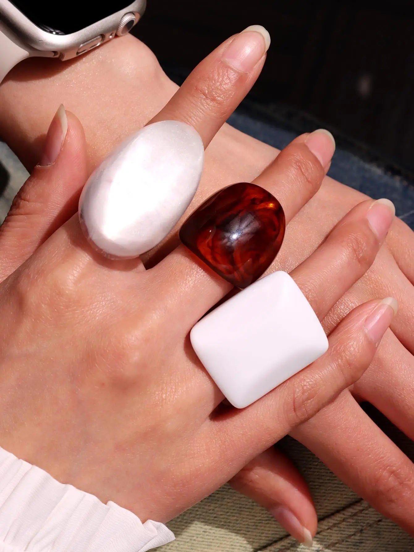Resin Rings 3 Piece Set
