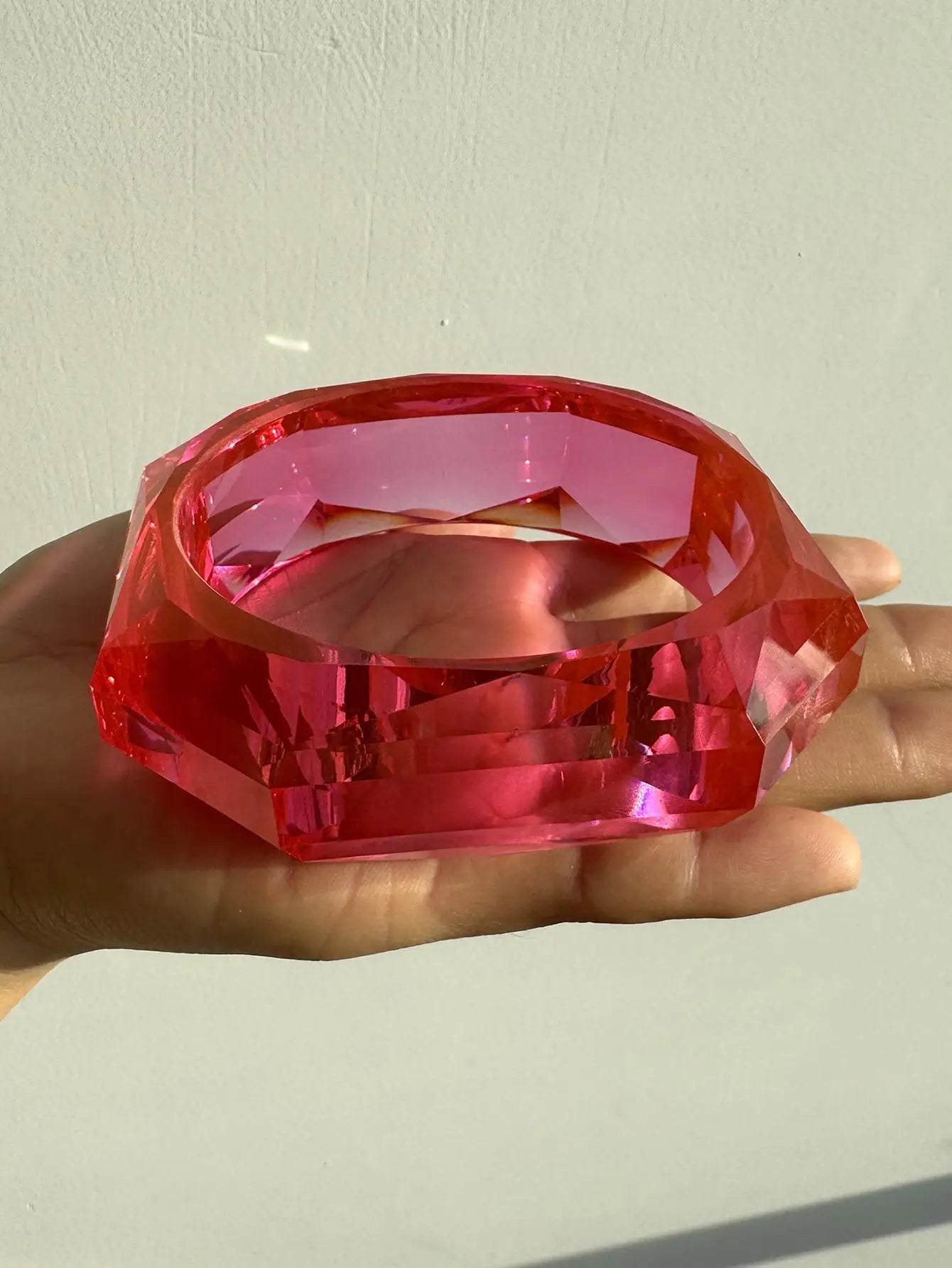 Resin Asymmetrical Wide Bracelets Bangles