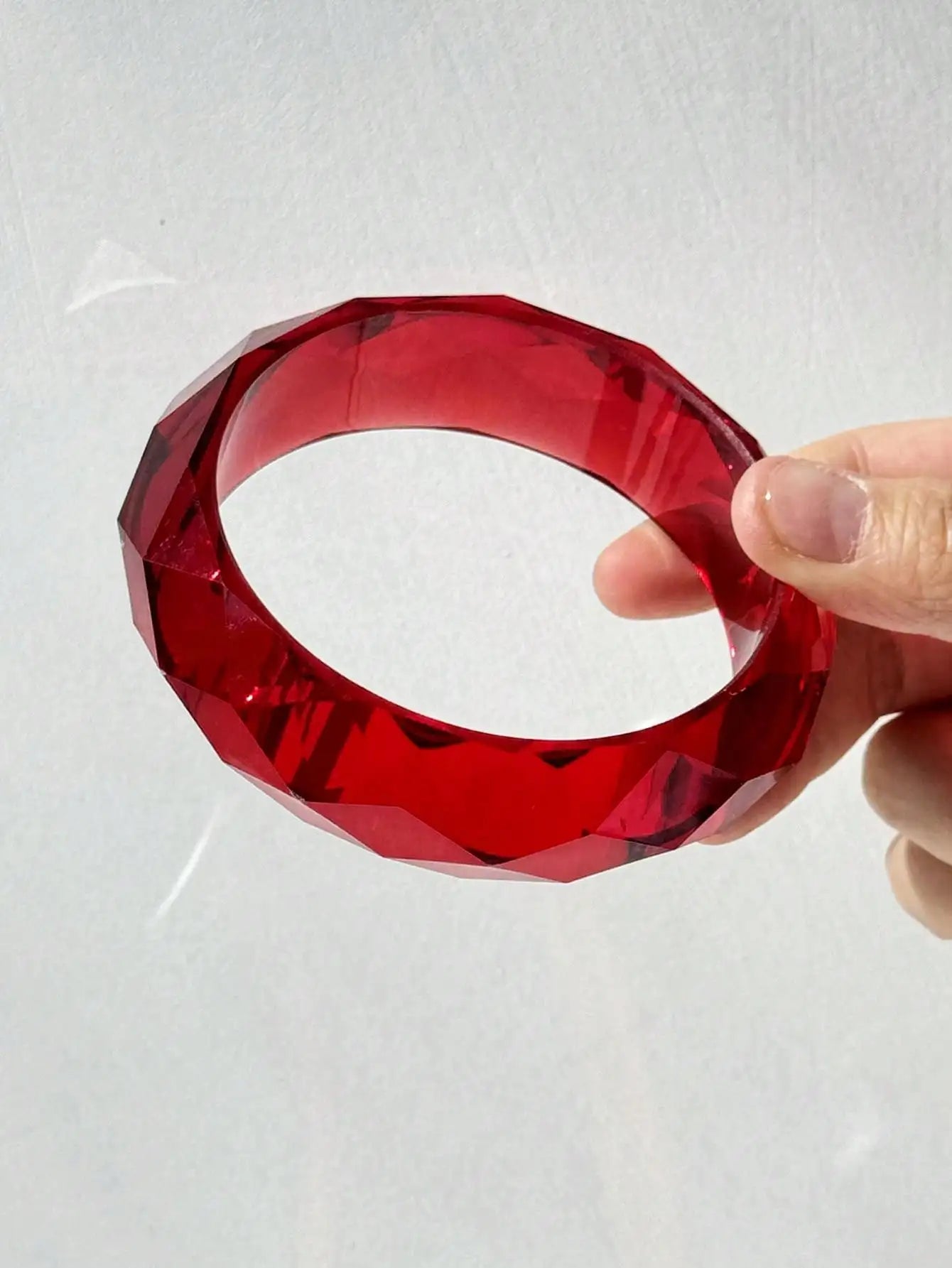 Resin Asymmetrical Wide Bracelets Bangles