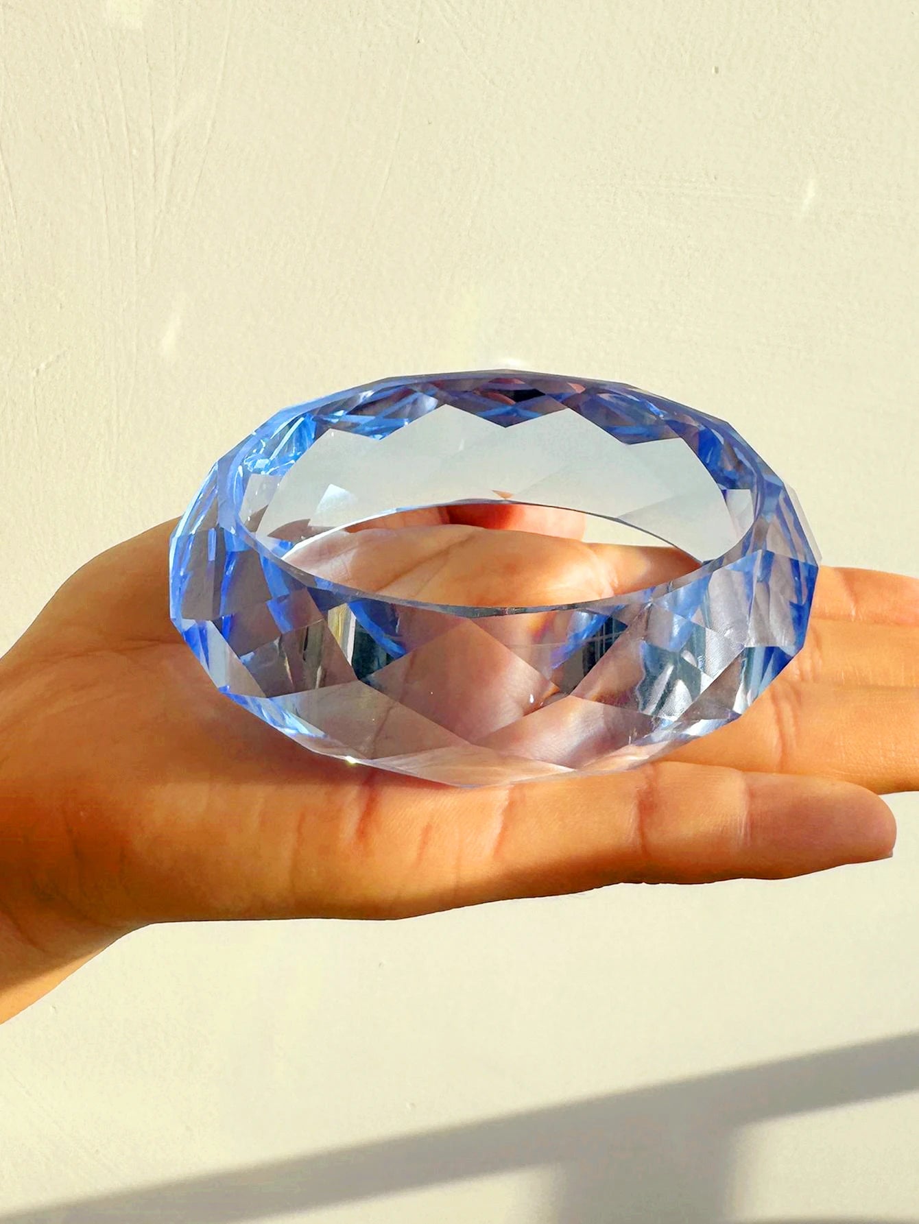 Resin Asymmetrical Wide Bracelets Bangles