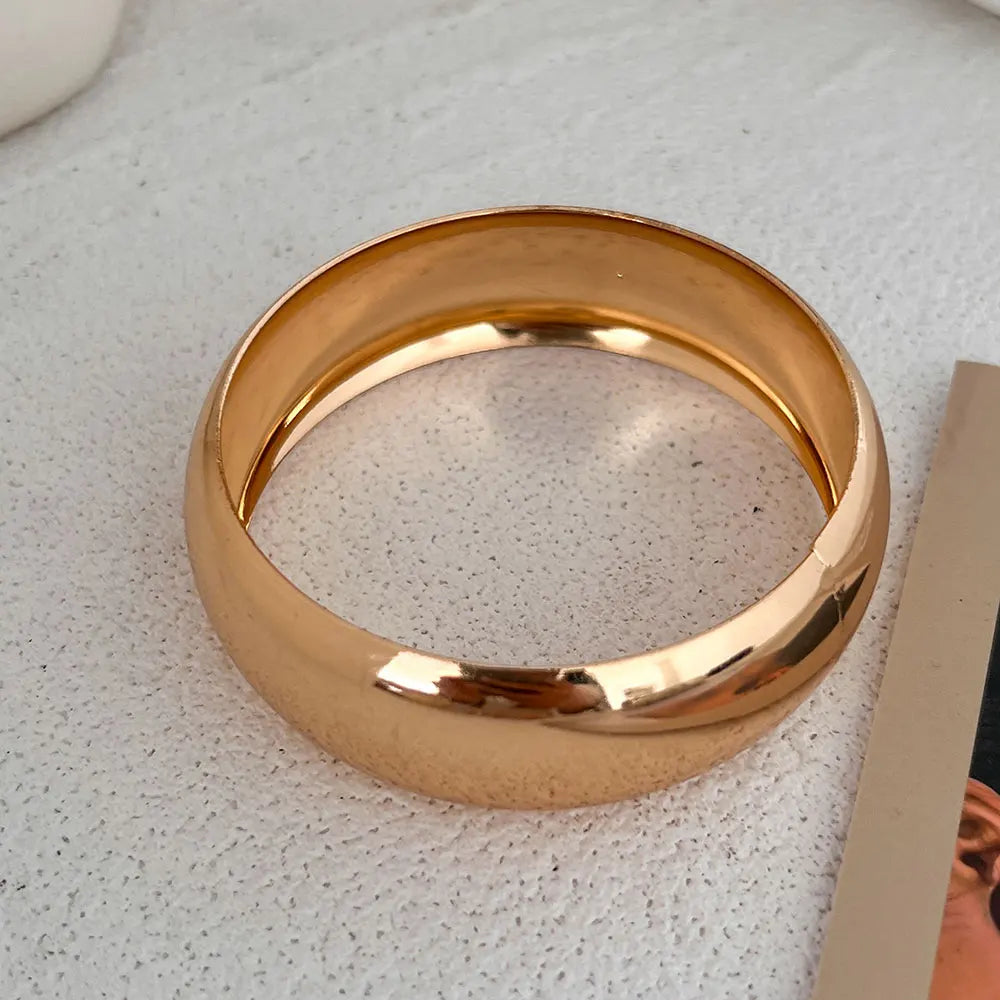 Statement Thick Resin Acrylic & Metal Bangles Bracelets