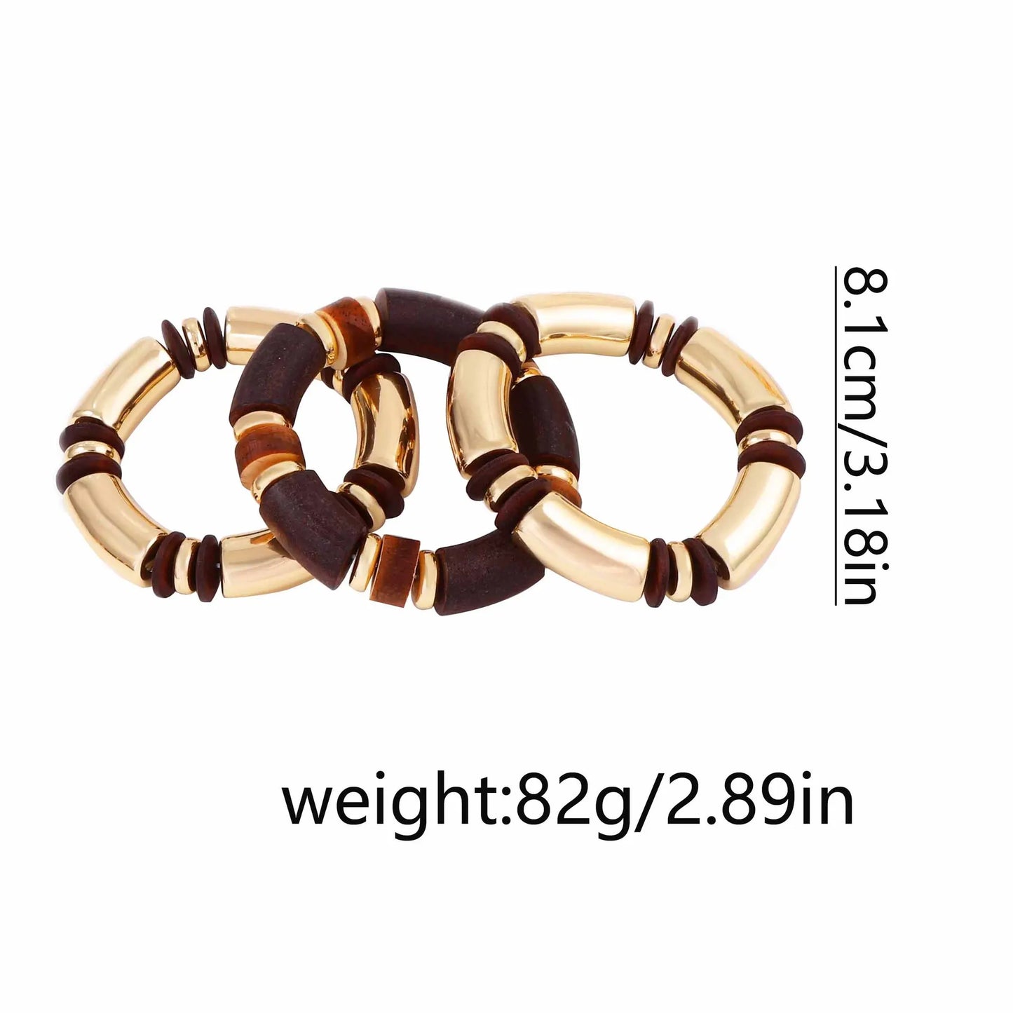 Wood Beaded Bracelet & Necklace Sets