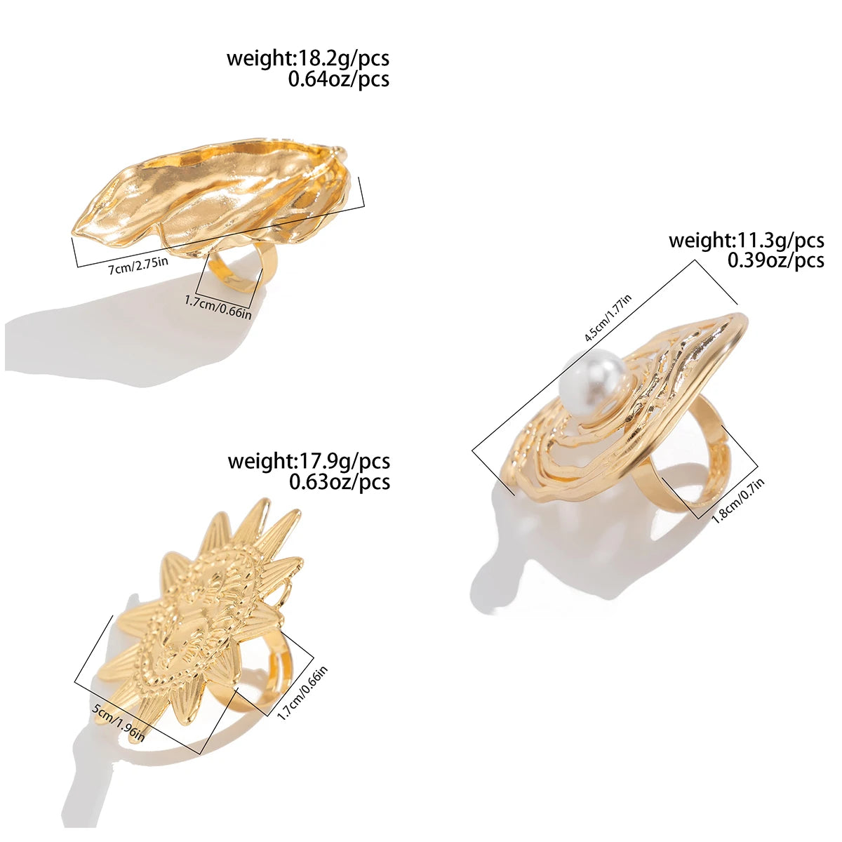 Statement Chunky Surrealist Rings