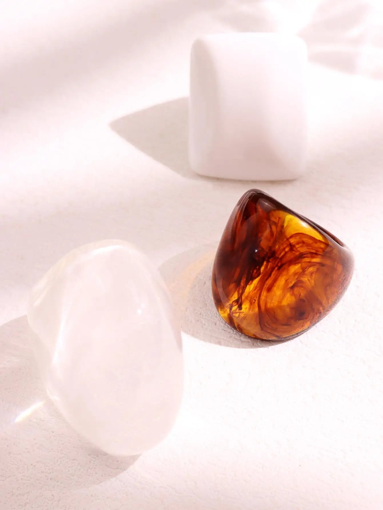 Resin Rings 3 Piece Set