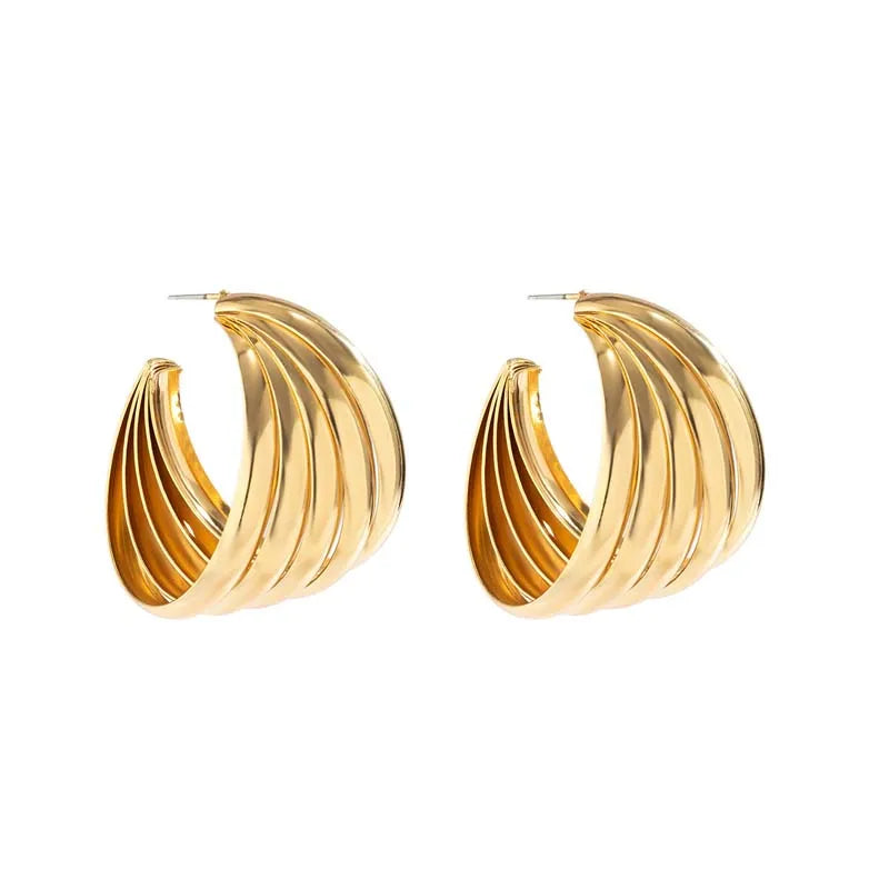 Statement Chunky Hoop Earrings