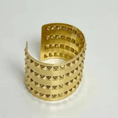 Rivet Wide Opening Bracelets Bangles