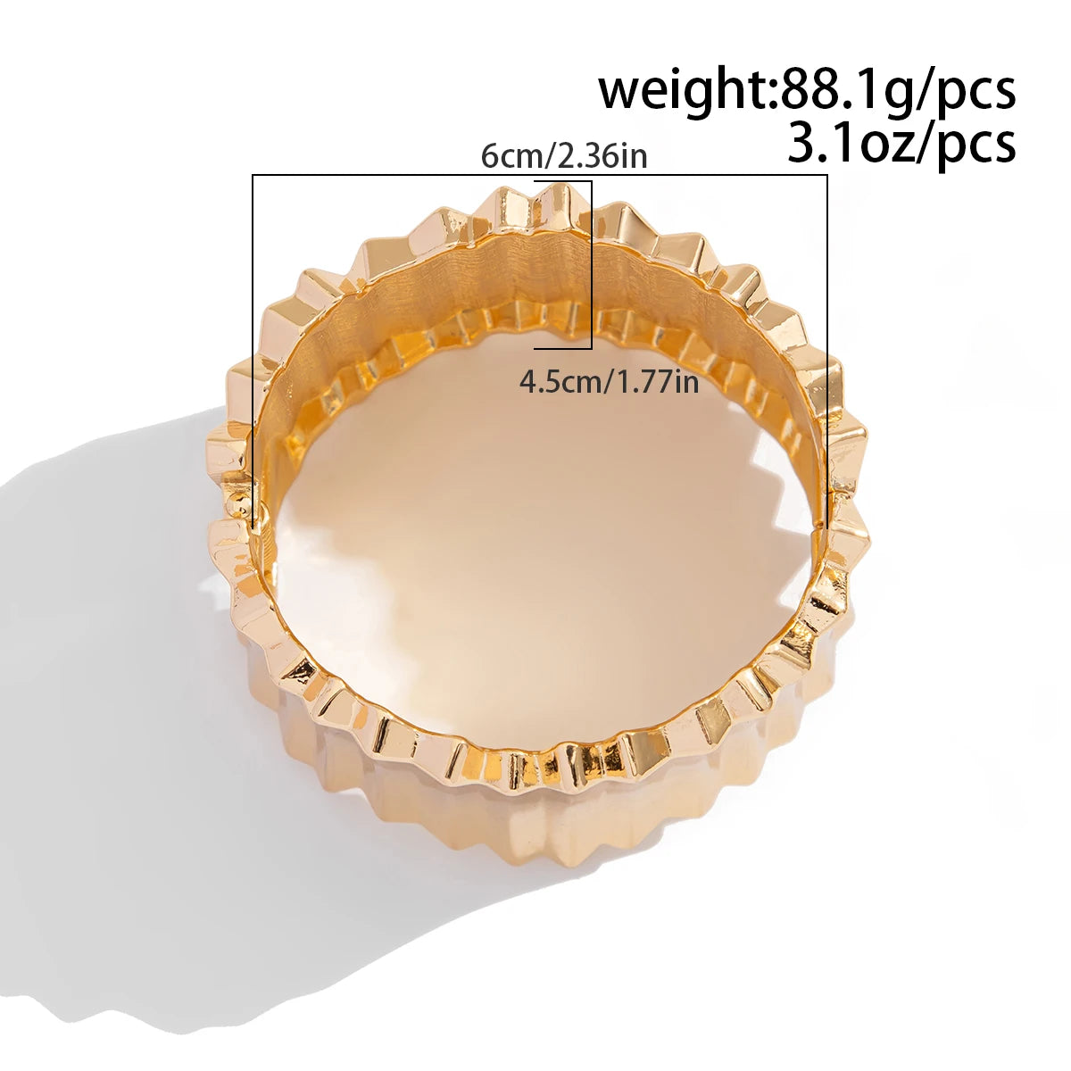 Chunky Wavy Bangle Bracelets