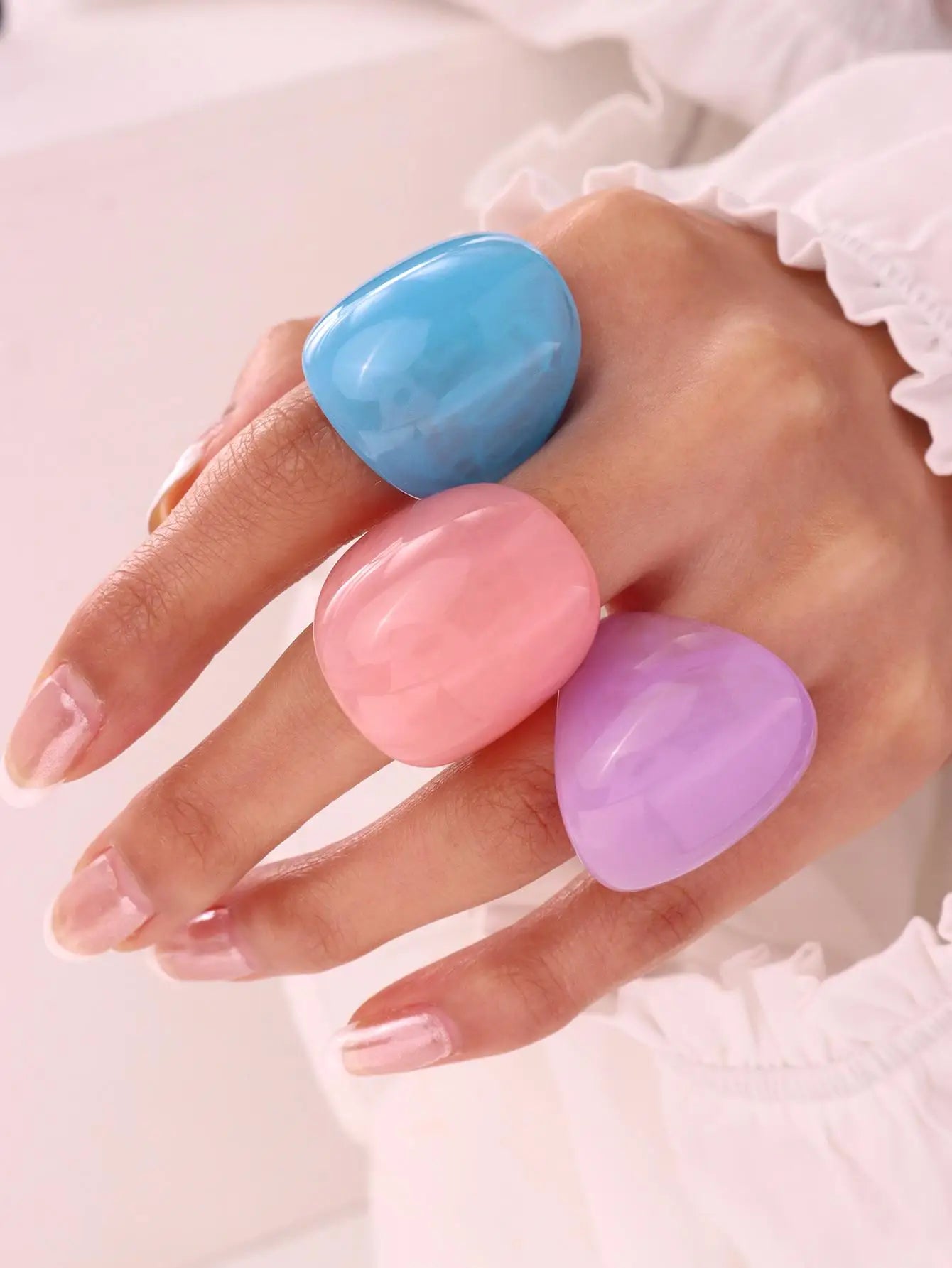 Resin Rings 3 Piece Set