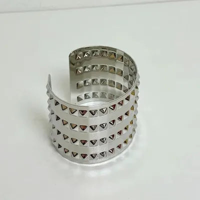 Rivet Wide Opening Bracelets Bangles